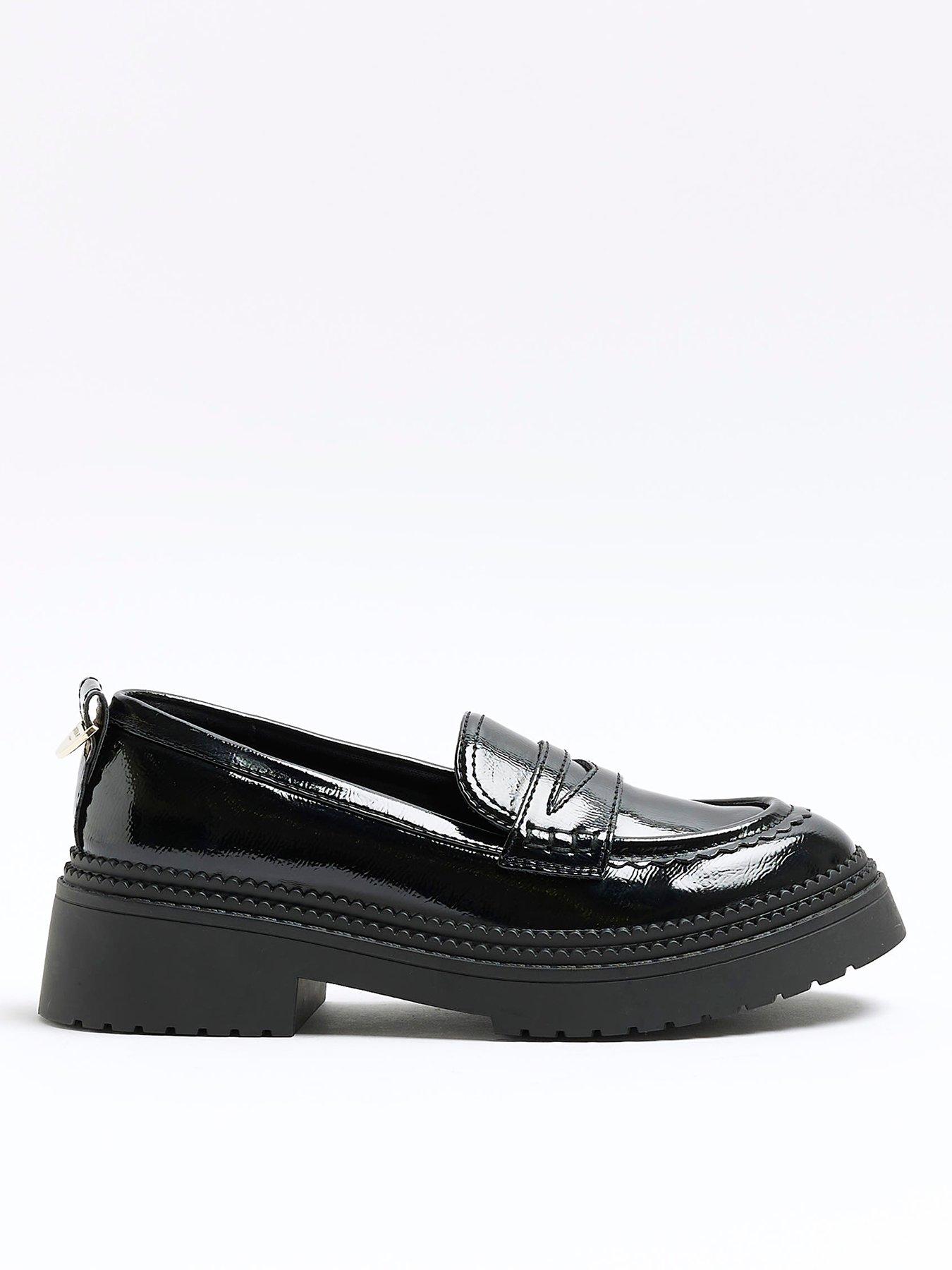 River island clearance black loafers