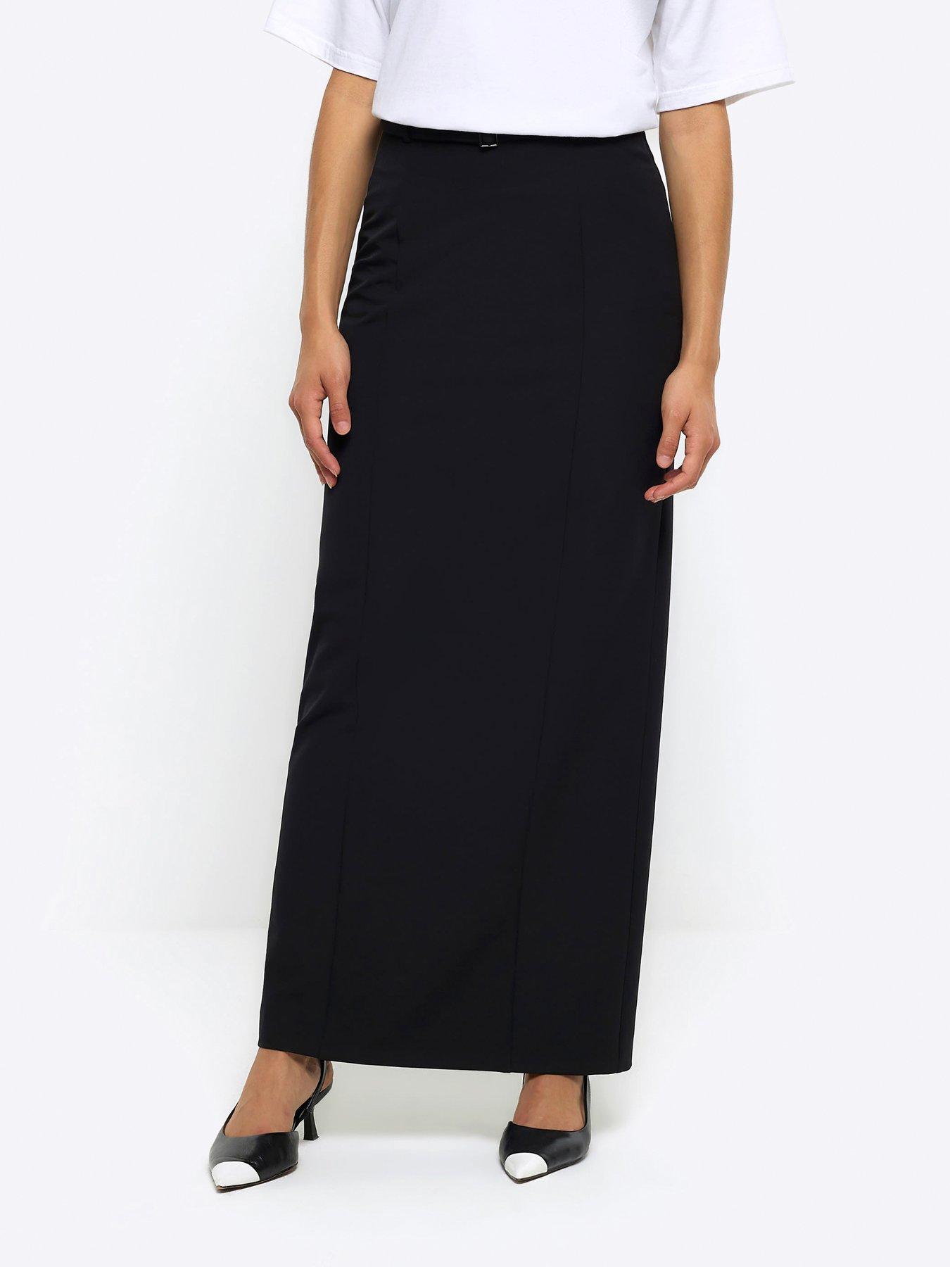 Black maxi pencil on sale skirt for sale