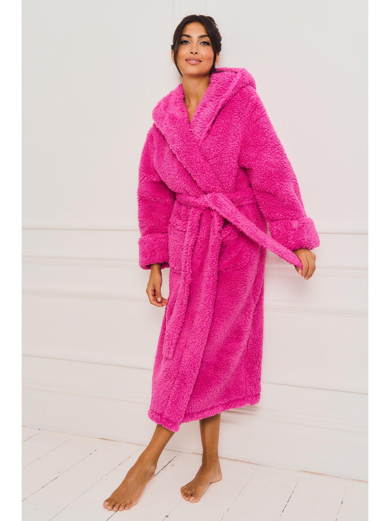 Long Fleece Ribbed Bathrobe for £43 - Dressing Gown - Hunkemöller