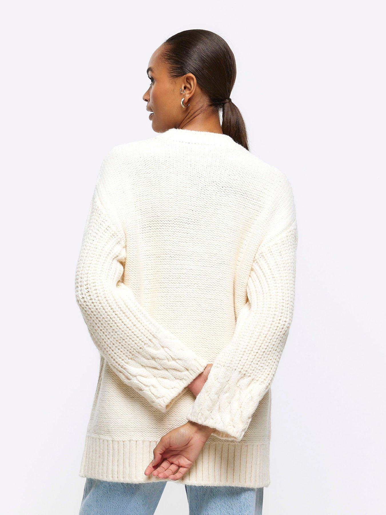 River Island Cable Knit Jumper - Cream