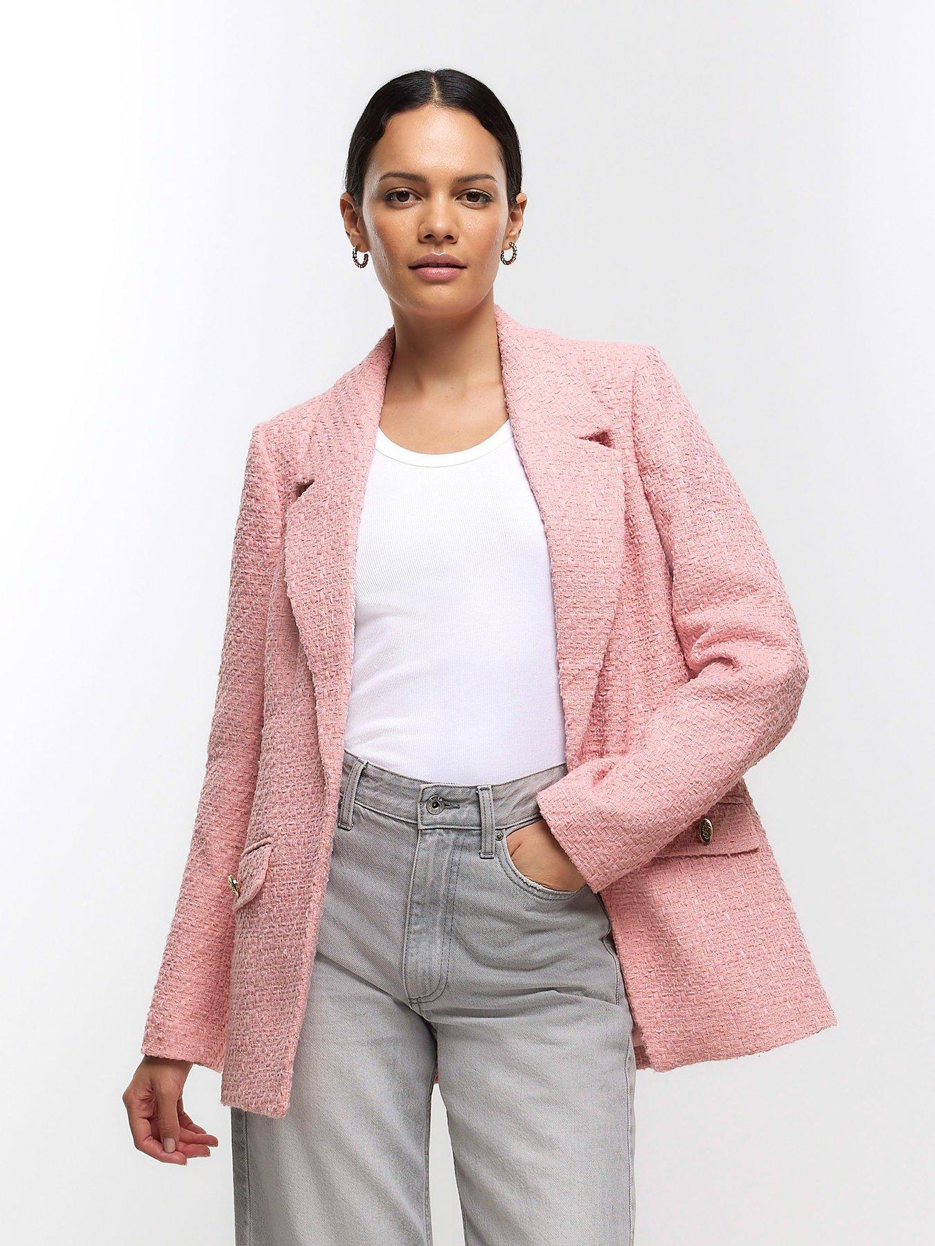 Boucle Blazer Pink