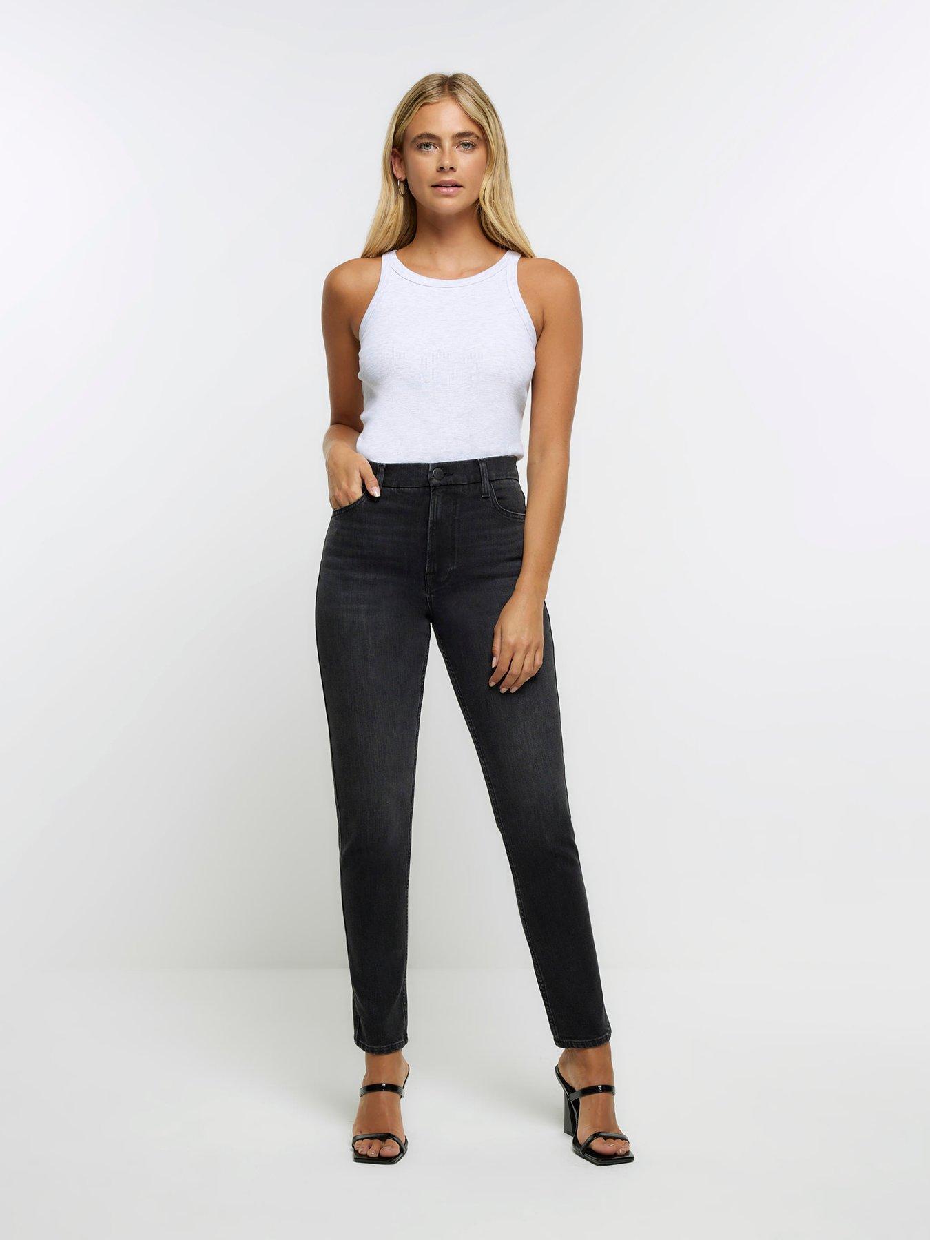 Ankle Jean-ish Legging with Medium Control - Black