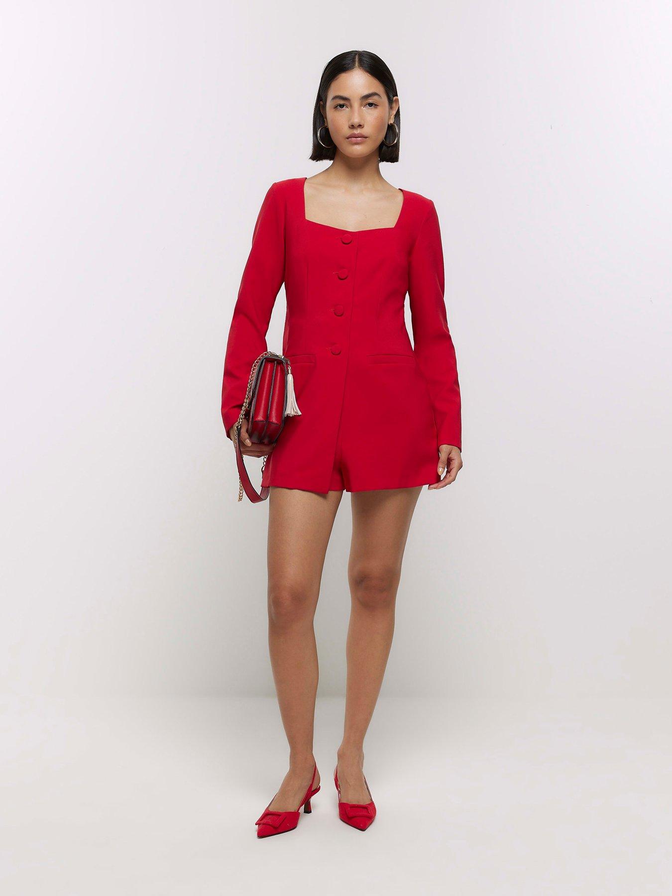 River island blazer playsuit on sale