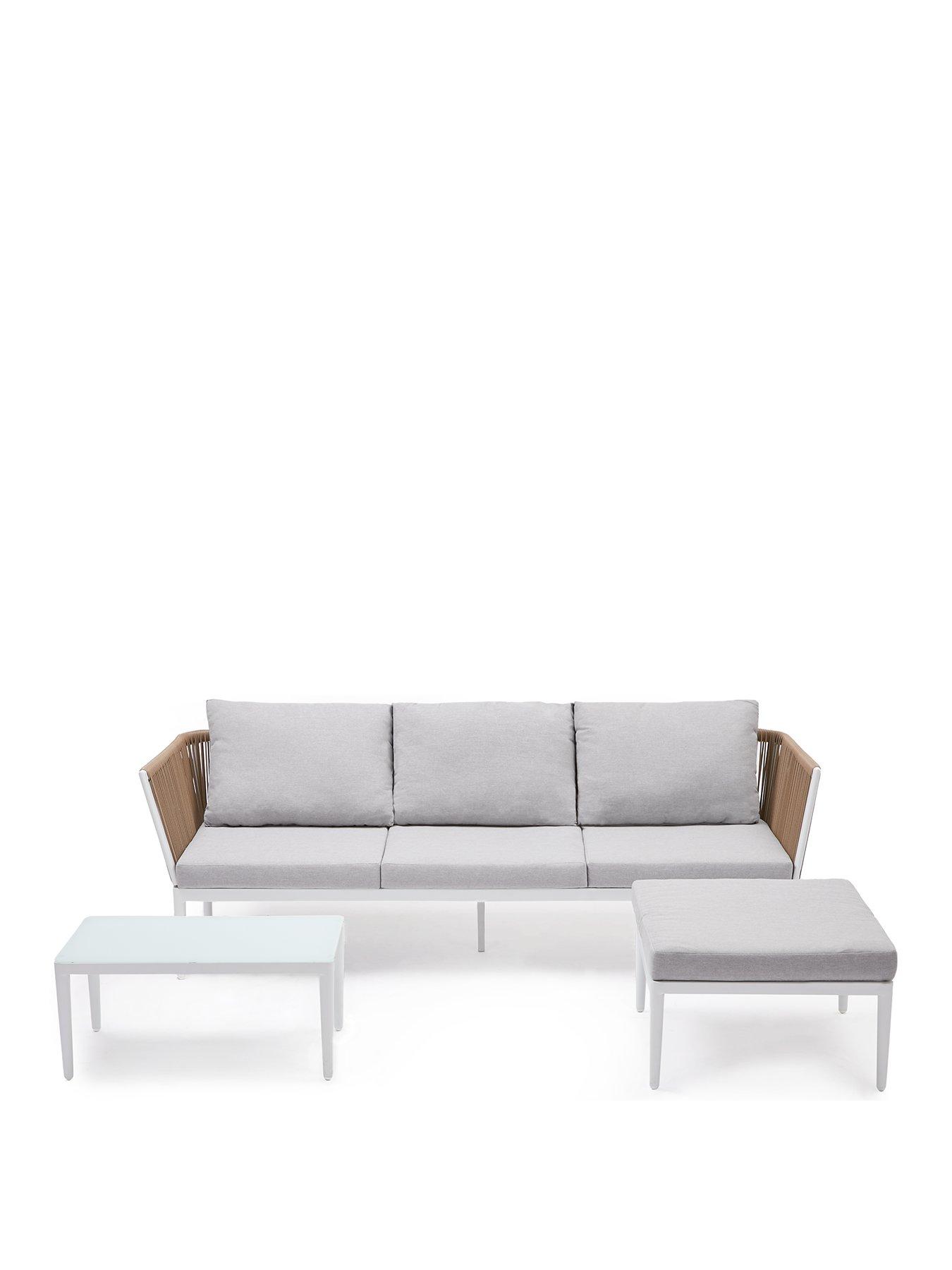 Image 2 of 6 of Very Home Seychelles Corner Set Garden Furniture&nbsp;3 Piece&nbsp;