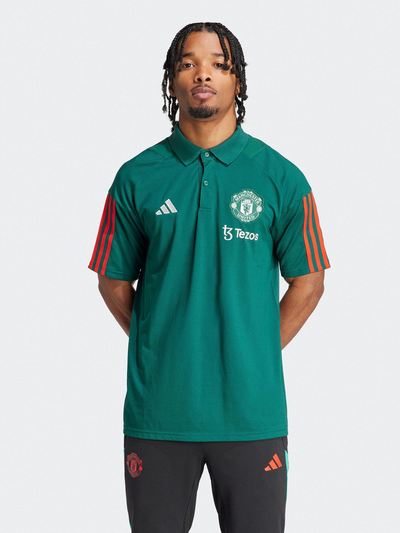Mens red adidas polo shirts clearance