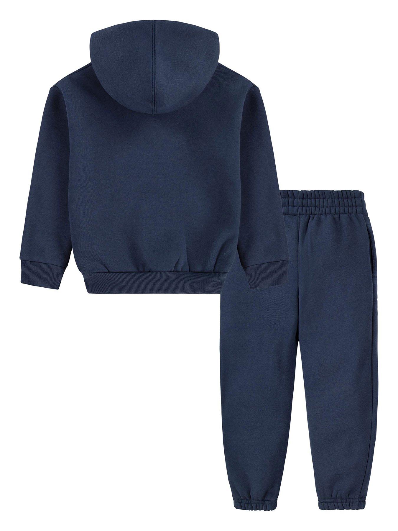 Image 2 of 4 of Converse Younger Boys Core Hoody and Pant Set - Navy