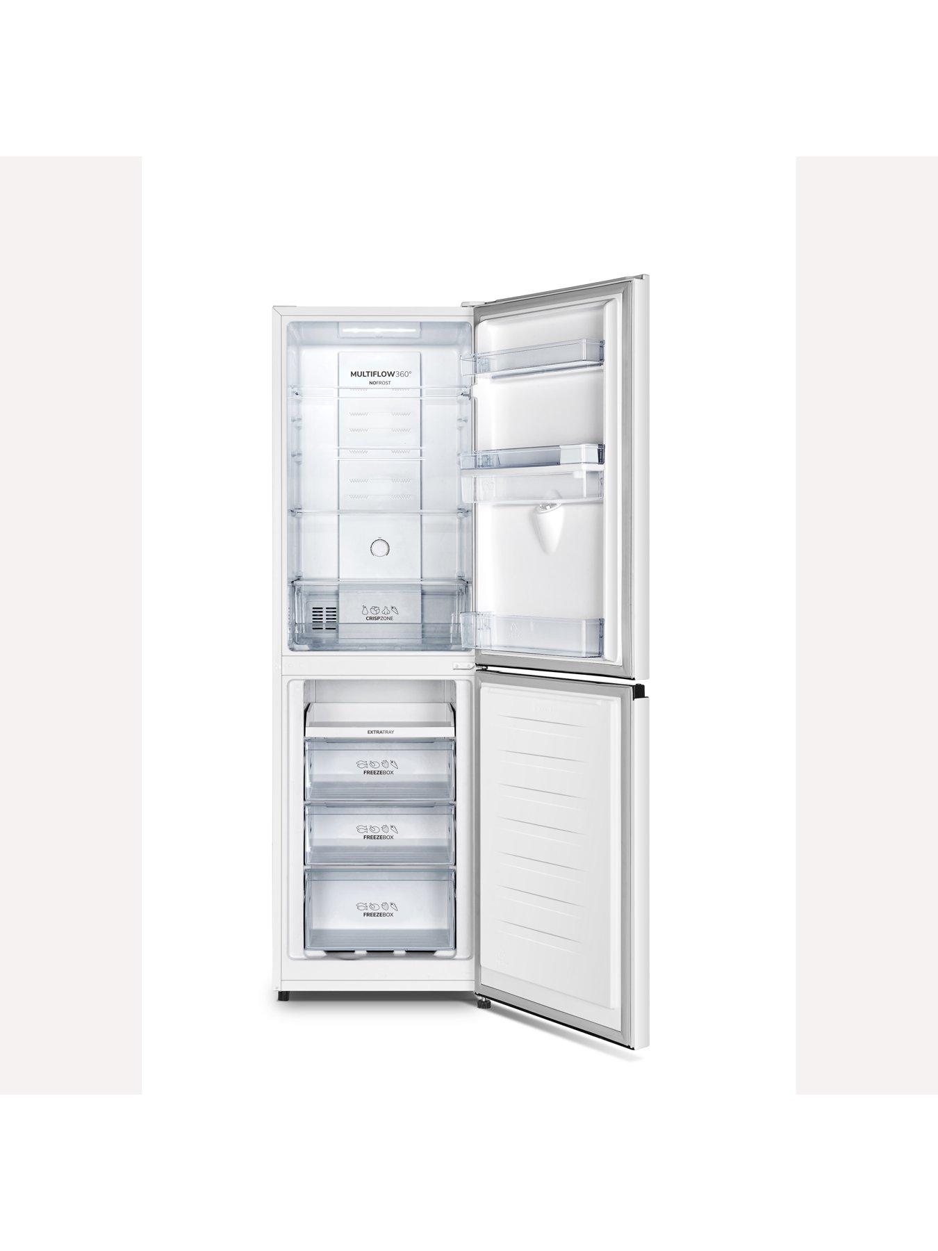  image of fridgemaster-mc55251de-55cm-wide-total-no-frost-freestanding-fridge-freezer-white