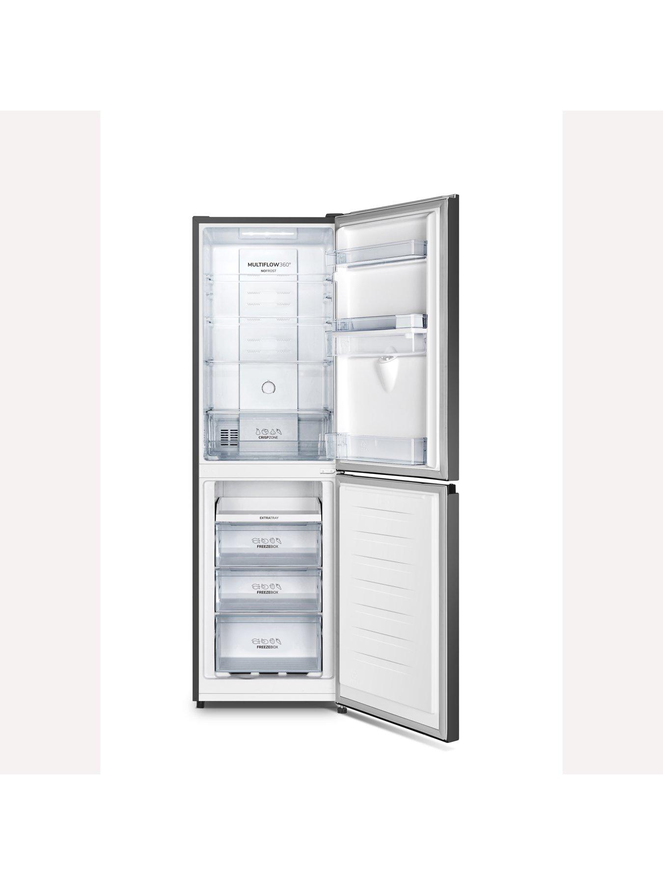stillFront image of fridgemaster-mc55251deb-55cm-wide-total-no-frost-freestanding-fridge-freezer-black