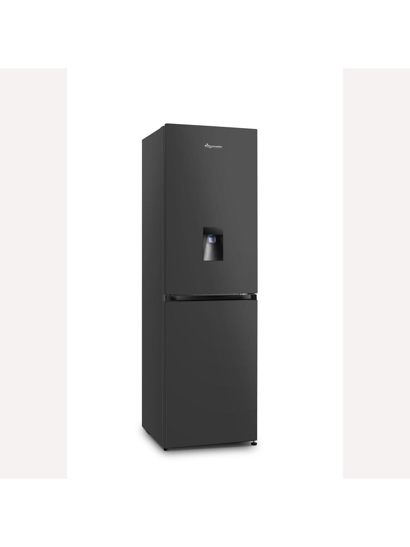  image of fridgemaster-mc55251deb-55cm-wide-total-no-frost-freestanding-fridge-freezer-black