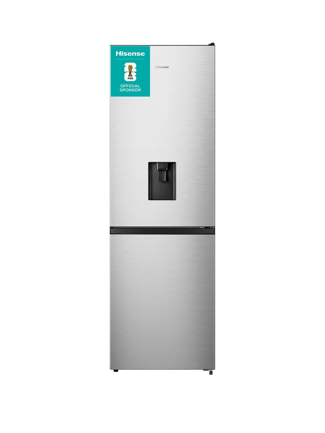 hisense-rb390n4wce-60cm-wide-total-no-frost-freestanding-fridge-freezer-stainless-steel