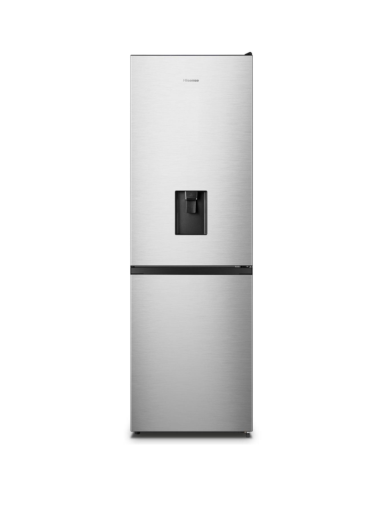 hisense-rb390n4wce-60cm-wide-total-no-frost-freestanding-fridge-freezer-stainless-steel