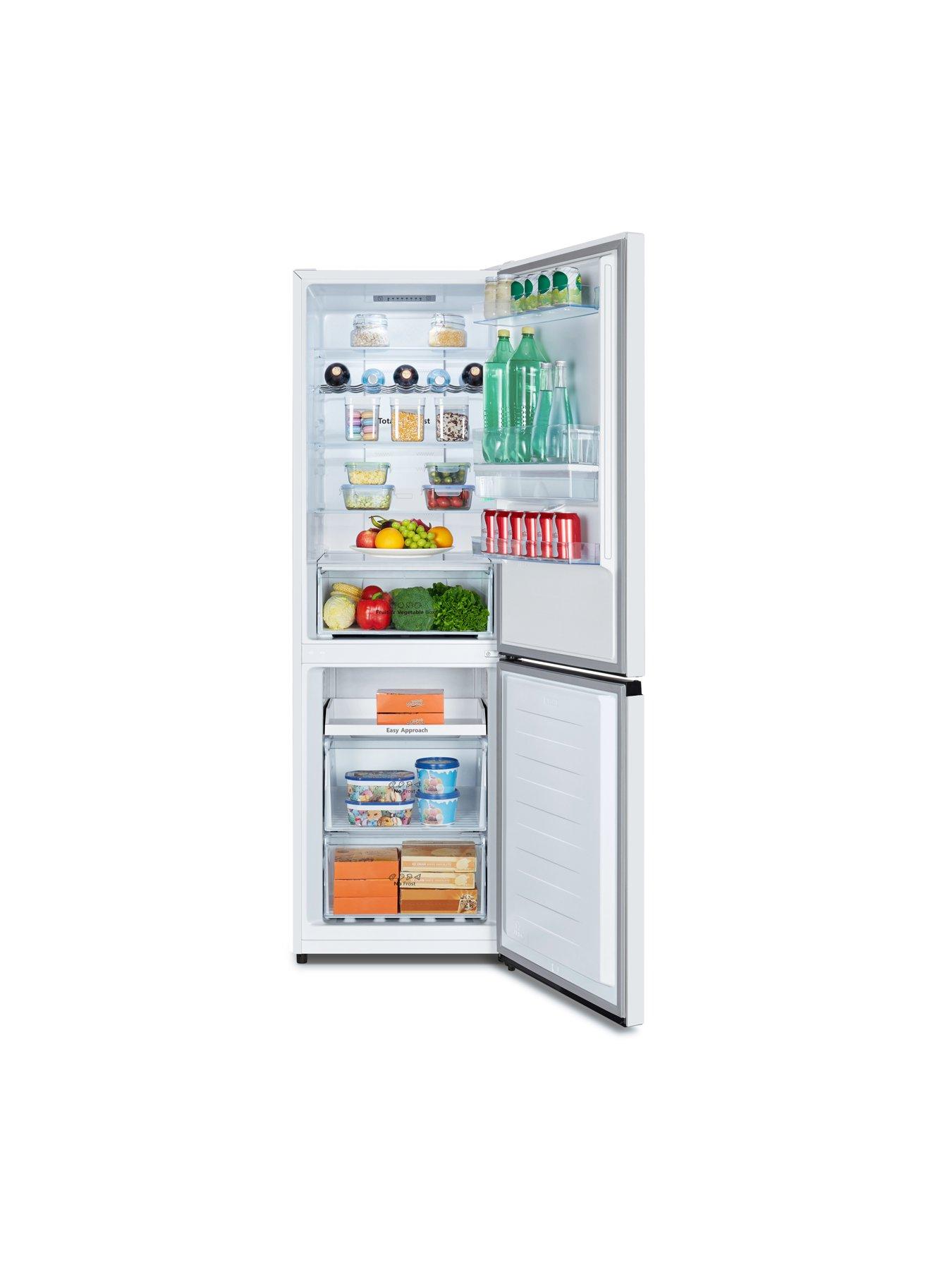  image of hisense-rb390n4wwe-60cm-wide-total-no-frost-freestanding-fridge-freezer-white