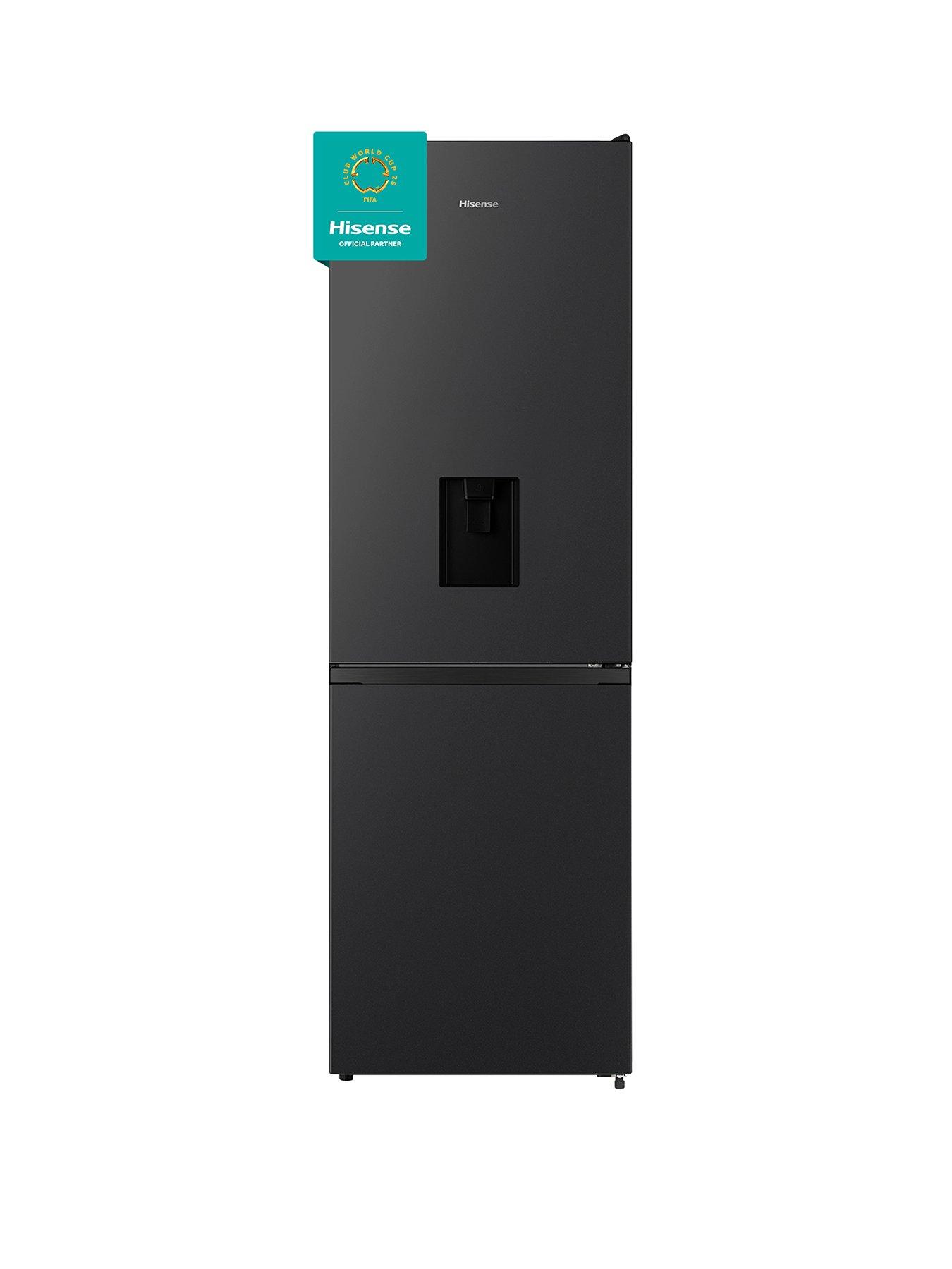 undefined RB390N4WBE 60cm Wide, Total No Frost, Freestanding Fridge Freezer - Black