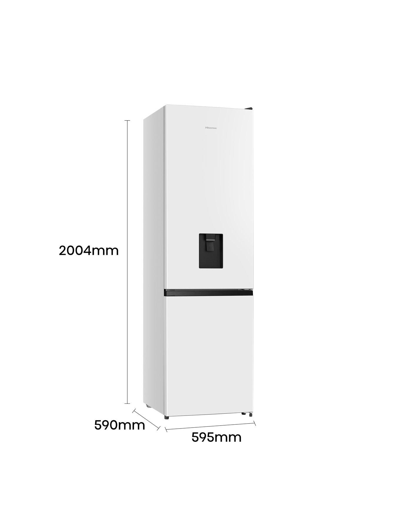 image of hisense-rb435n4wwe-60cm-wide-total-no-frost-freestanding-fridge-freezer-white