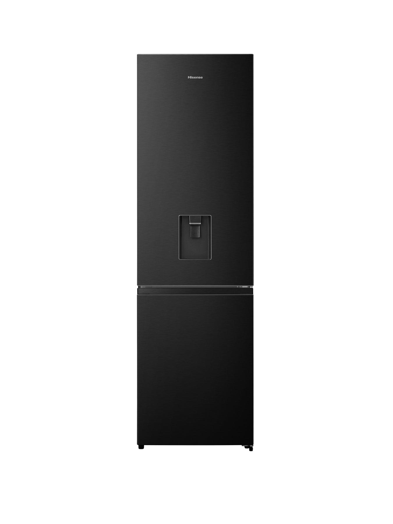 hisense-rb435n4wfe-60cm-wide-total-no-frost-freestanding-fridge-freezer-black-stainless-steel
