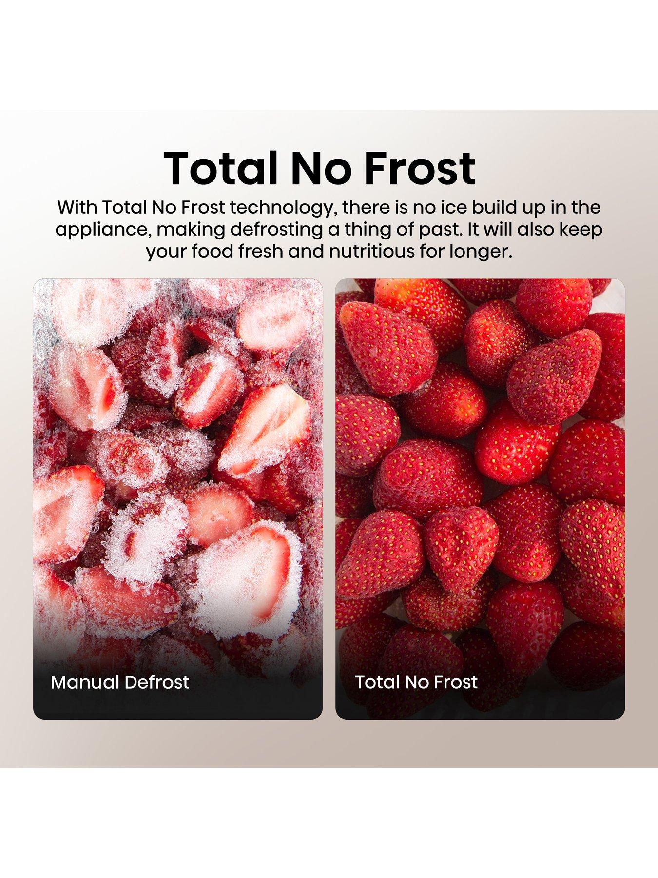  image of hisense-rb440n4aca-60cm-wide-total-no-frost-a-rating-freestanding-fridge-freezer-stainless-steel