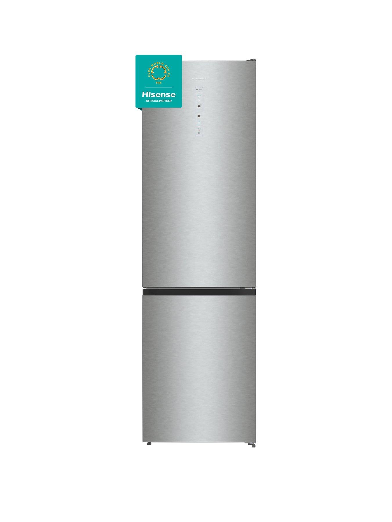 undefined RB470N4SICUK 60cm Wide, Total No Frost, C rating, Freestanding Fridge Freezer - Stainless Steel