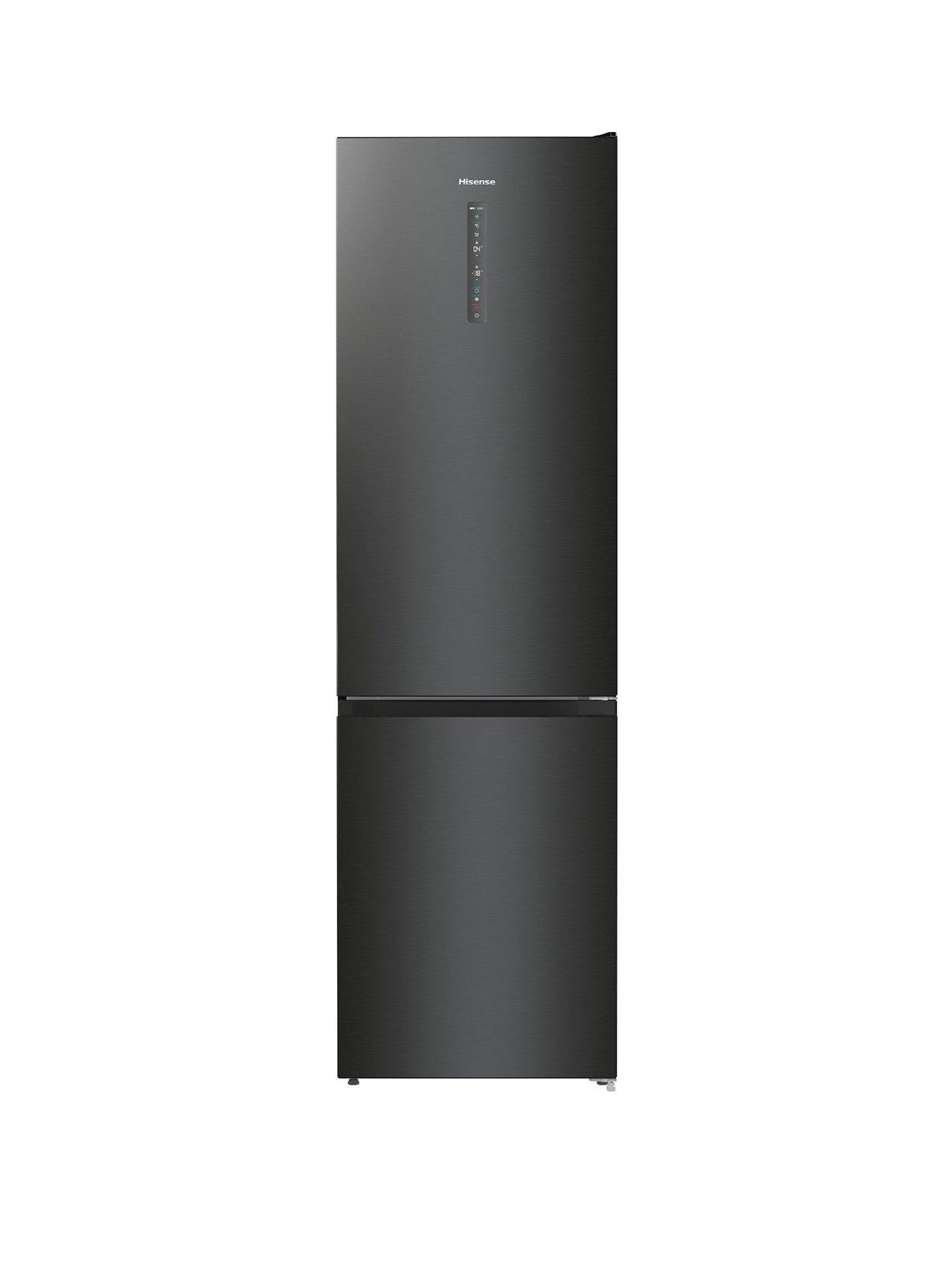 hisense-rb470n4sfcuk-60cm-wide-total-no-frost-c-rating-freestanding-fridge-freezer-black-stainless-steel