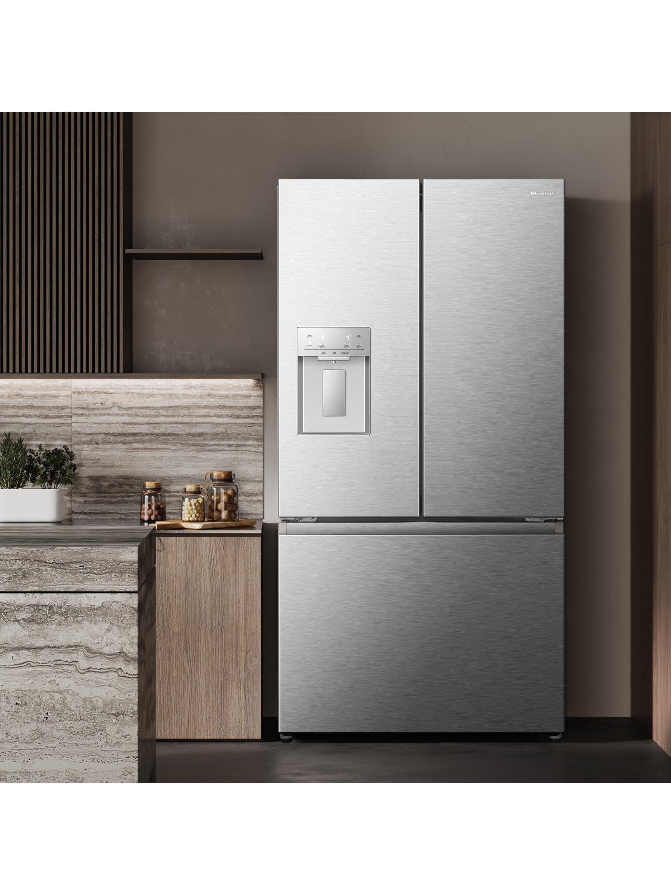  image of hisense-rf815n4sese-pureflat-90cm-french-door-american-fridge-freezer-stainless-steel