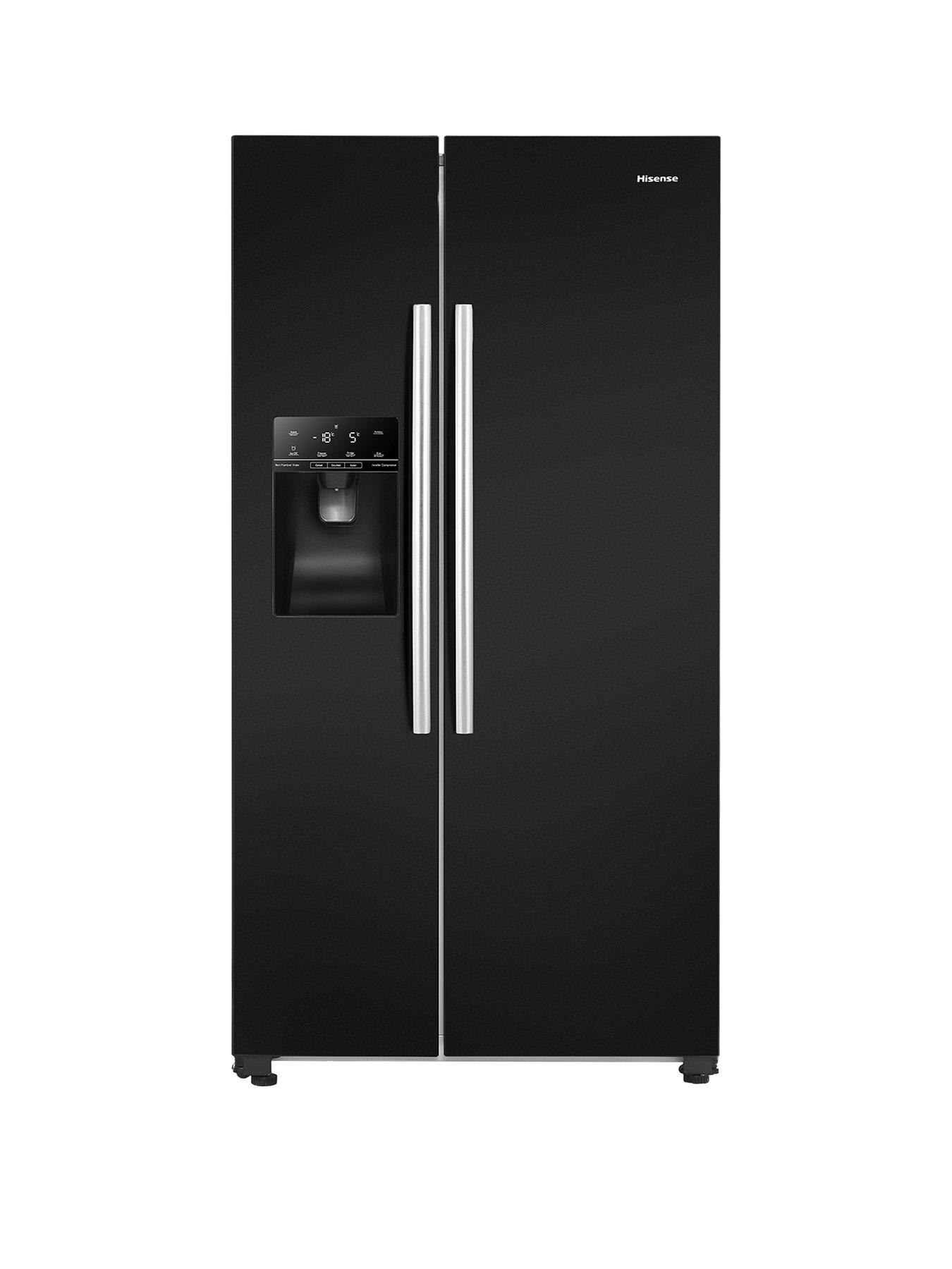 Black american fridge freezers discount