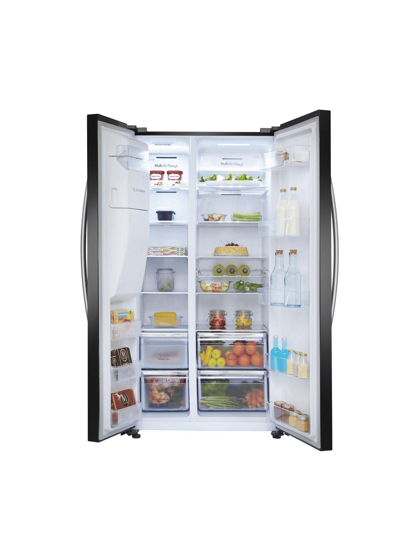stillFront image of hisense-rs694n4ibe-90cm-wide-side-by-side-water-and-ice-american-fridge-freezer-black