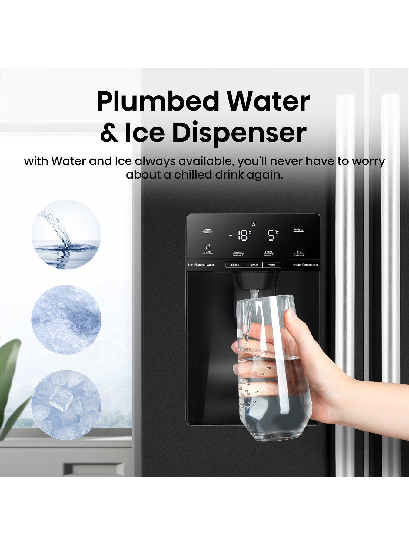  image of hisense-rs694n4ibe-90cm-wide-side-by-side-water-and-ice-american-fridge-freezer-black