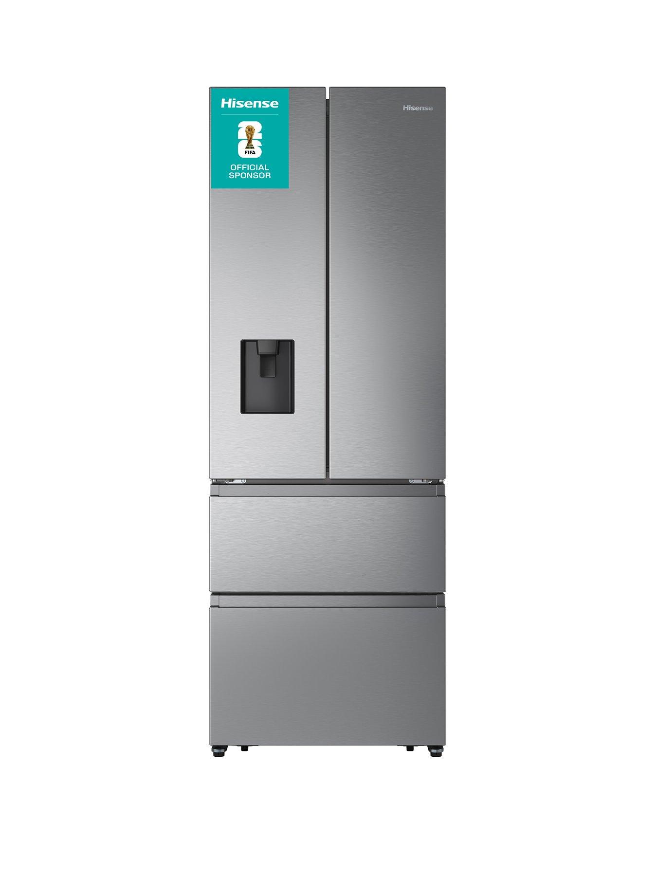 Hisense RF632N4WIE 70cm Wide French Door, American Fridge Freezer - Stainless Steel