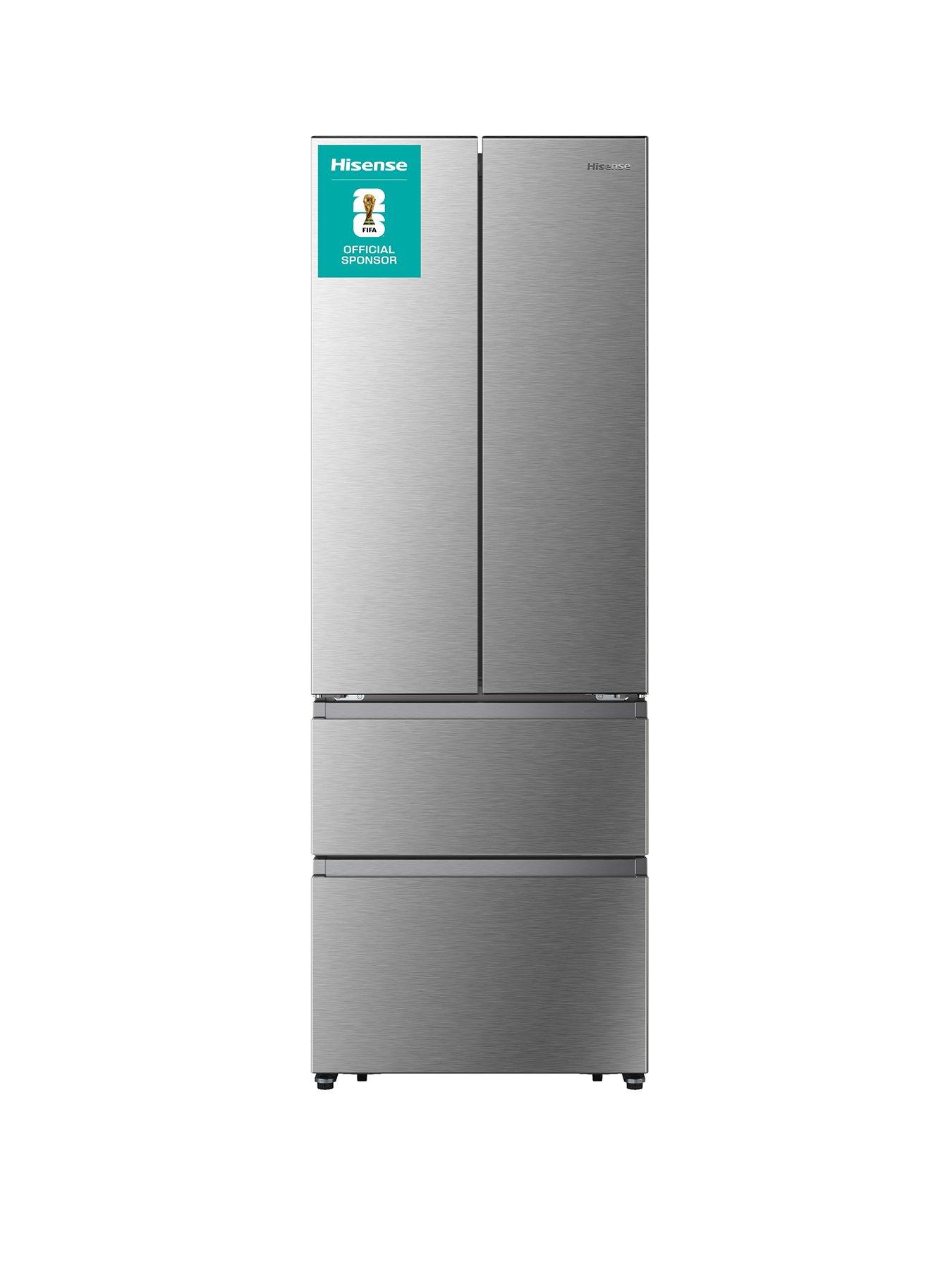 Hisense RF632N4BCE, 70cm Wide French Door, American Fridge Freezer Stainless Steel