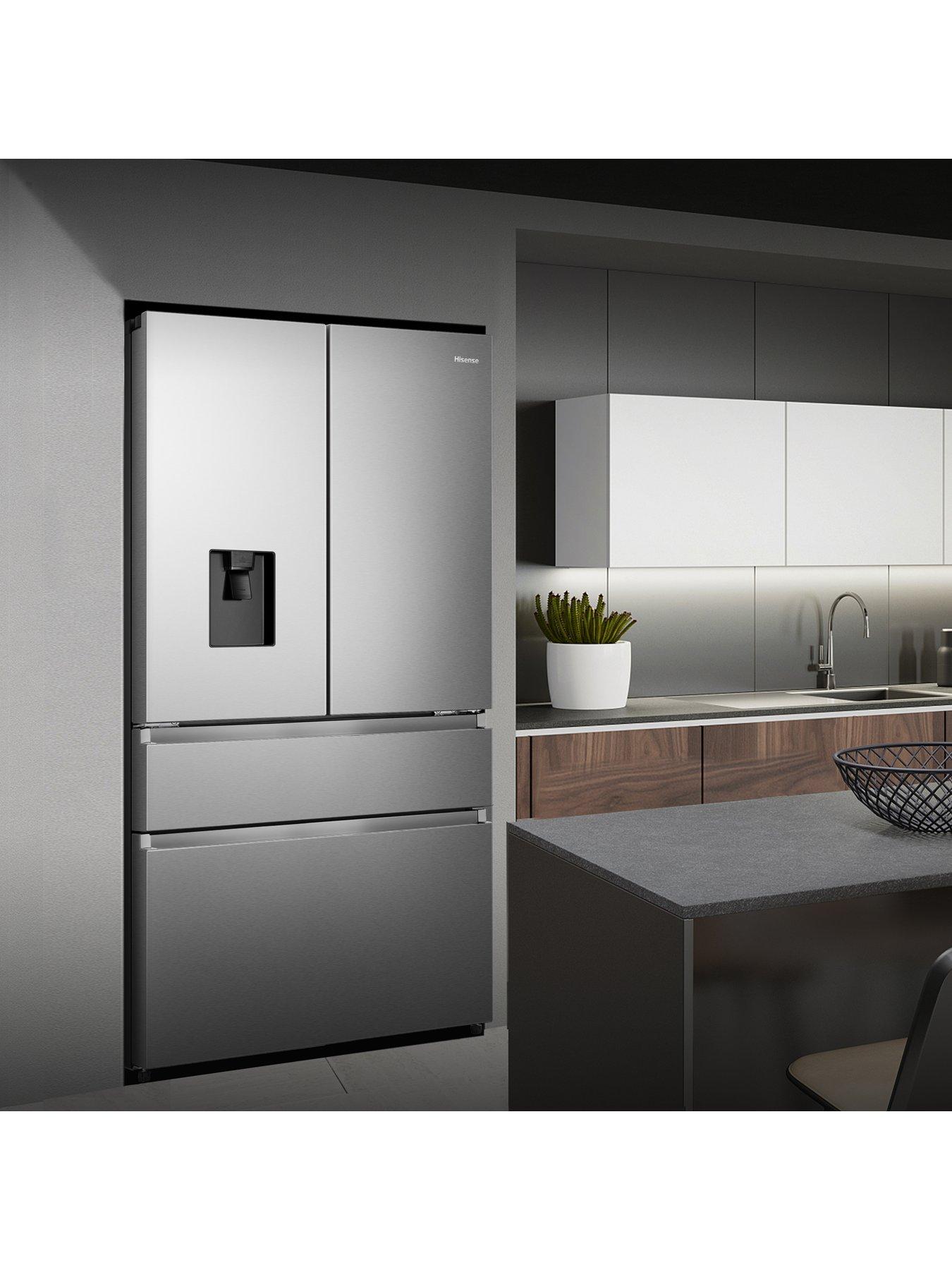  image of hisense-rf749n4swse-pureflat-90cm-french-door-american-fridge-freezer-stainless-steel