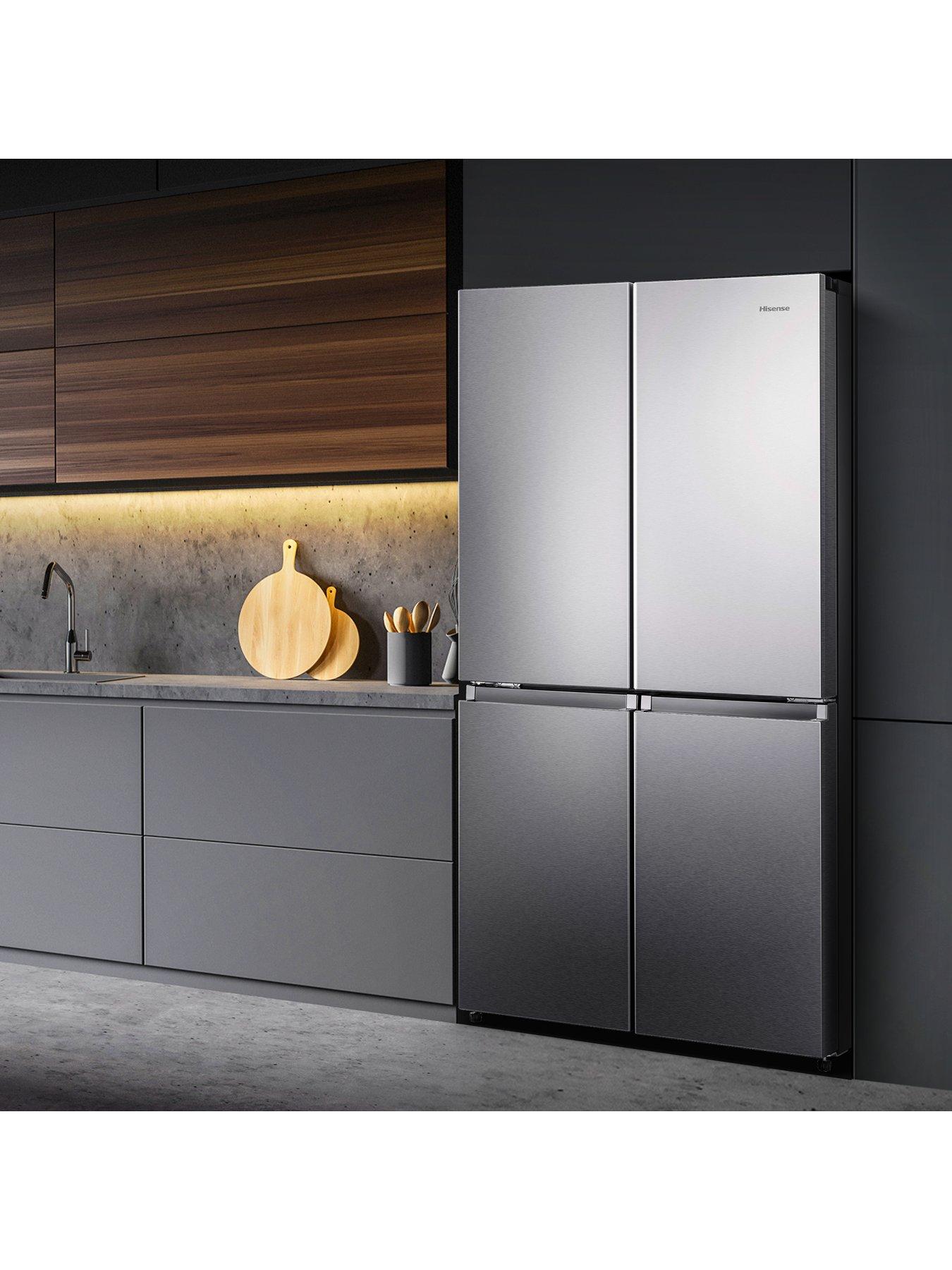  image of hisense-rq758n4sase-pureflat-90cm-cross-door-american-fridge-freezer-stainless-steel
