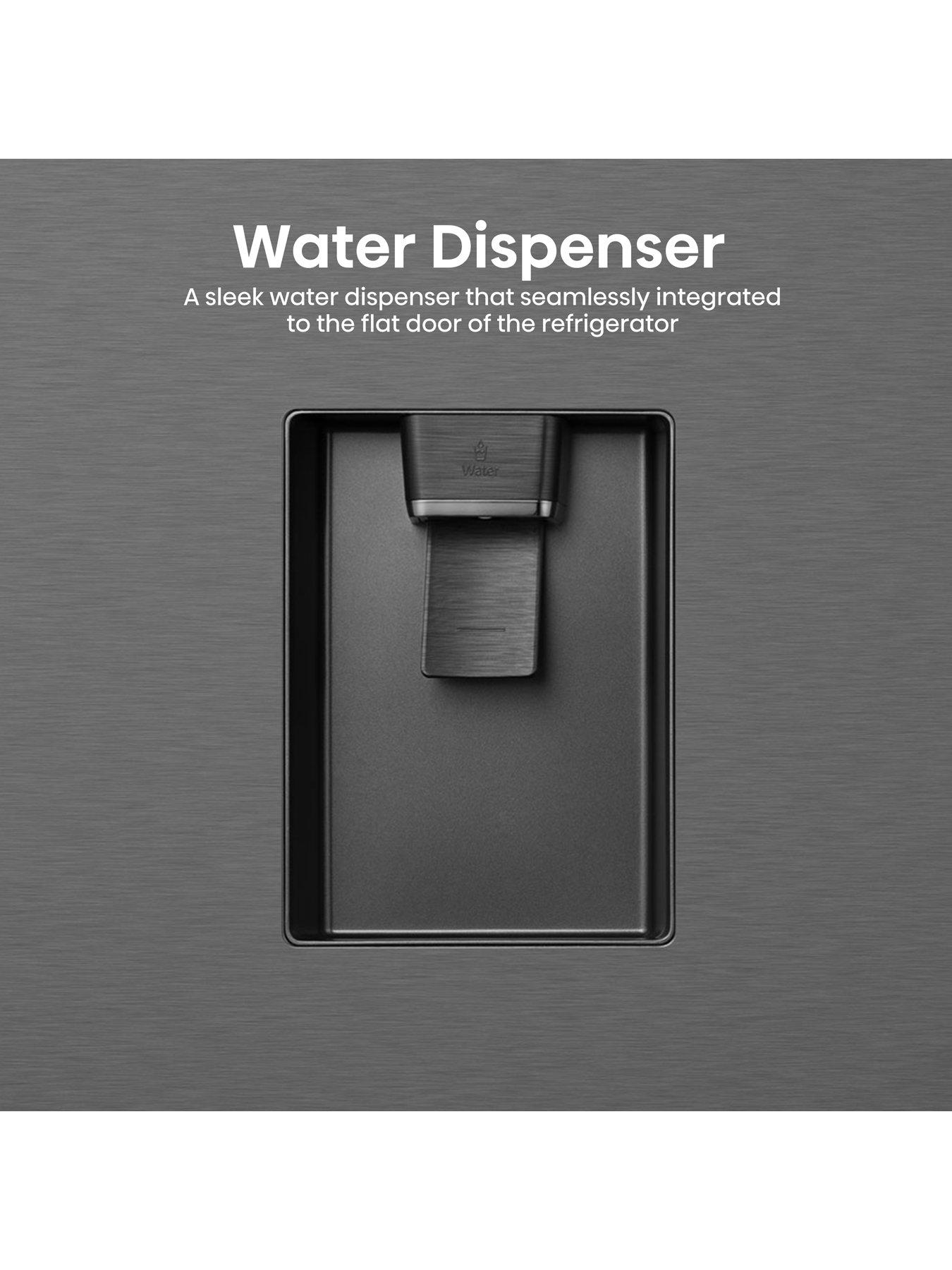 image of hisense-rq758n4swfe-pureflat-90cm-cross-door-american-fridge-freezer-black-stainless-steel