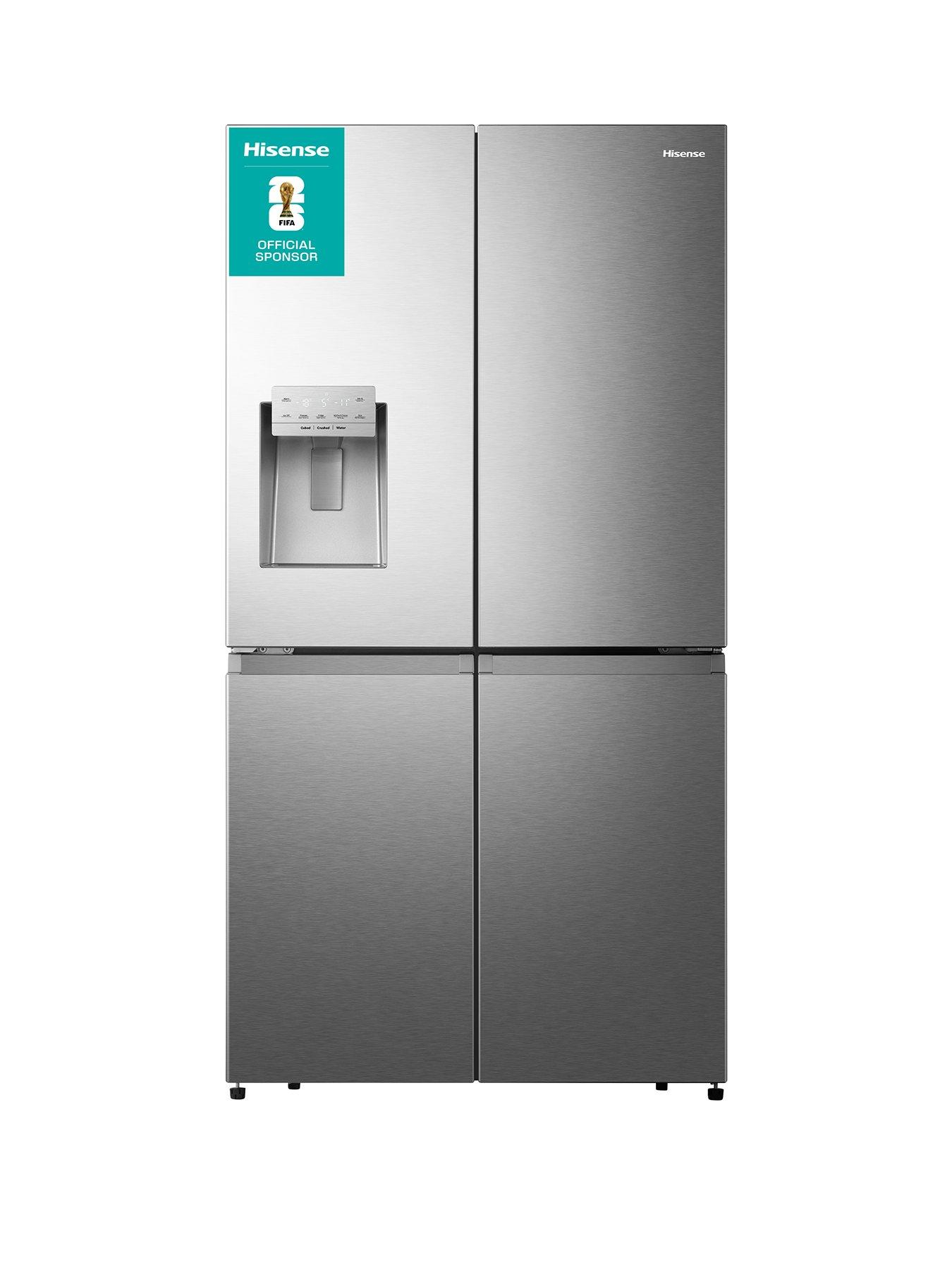 hisense-rq760n4sase-pureflat-90cm-cross-door-water-and-ice-american-fridge-freezer-stainless-steel