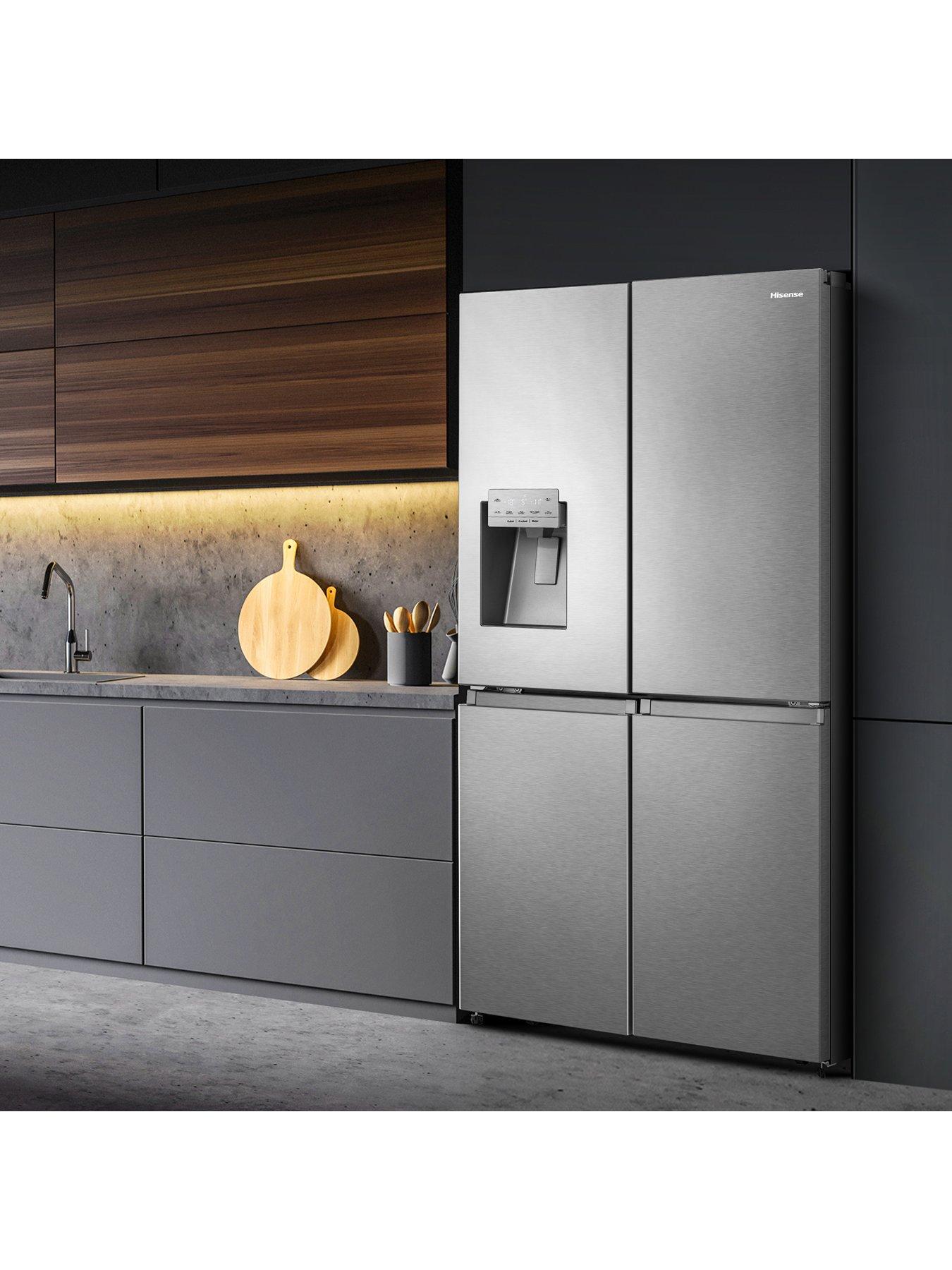 Image 3 of 6 of Hisense RQ760N4SASE Pureflat 90cm Cross Door, Water and Ice, American Fridge Freezer - Stainless Steel