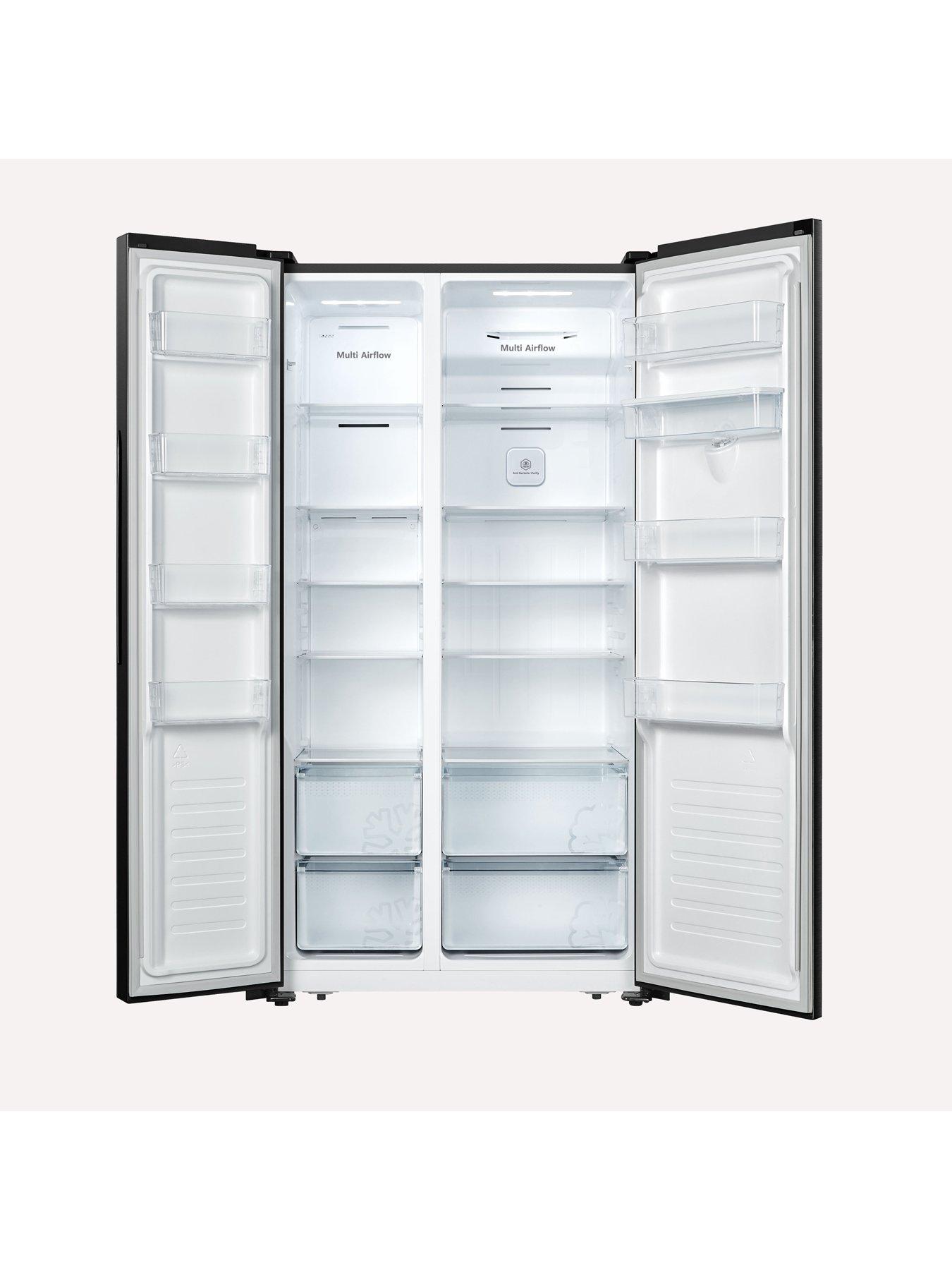 Image 2 of 7 of Fridgemaster MS91520DEB 90cm Wide Side by Side, American Fridge Freezer - Black
