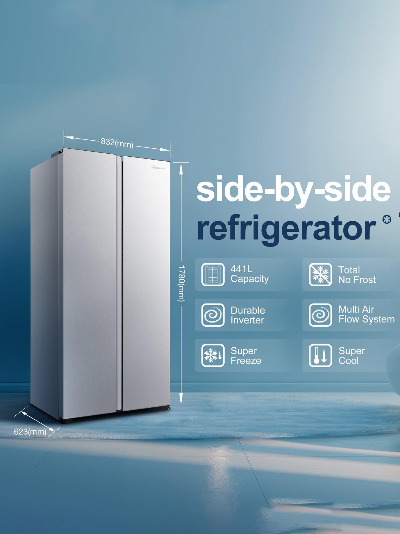 Fridgemaster MS83430ES 83cm Wide Side by Side, American Fridge Freezer ...