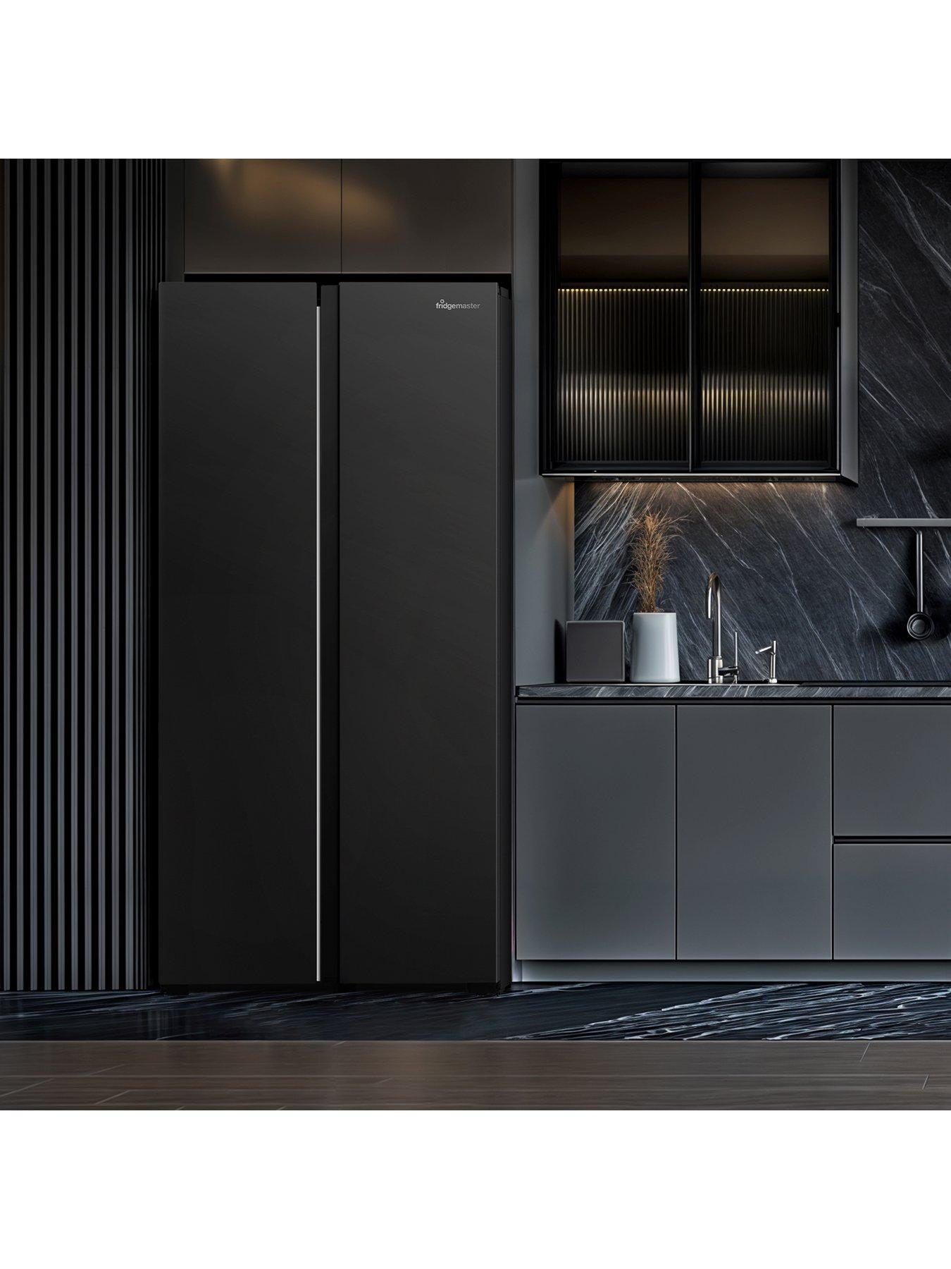 Image 6 of 7 of Fridgemaster MS83430EB 80cm Wide Side by Side, American Fridge Freezer - Black