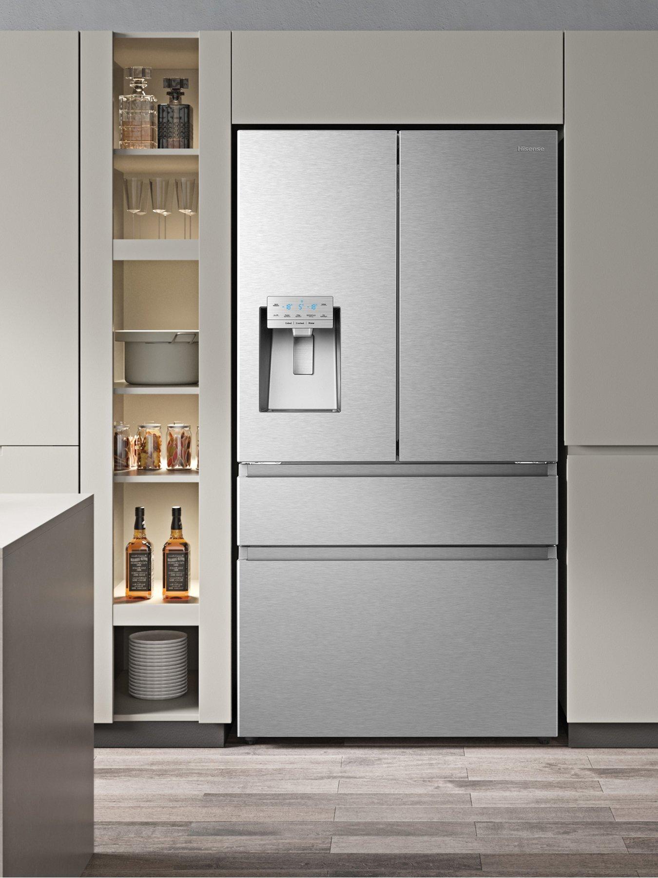  image of hisense-rf728n4sase-pureflat-90cm-french-door-water-and-ice-american-fridge-freezer-stainless-steel