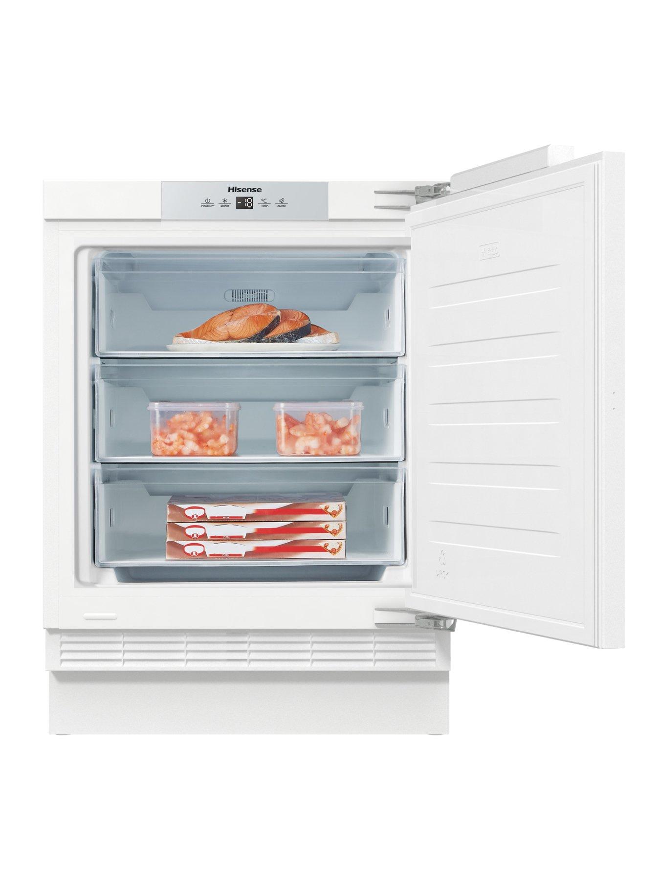  image of hisense-fuv124d4awe-integrated-undercounter-freezer-white