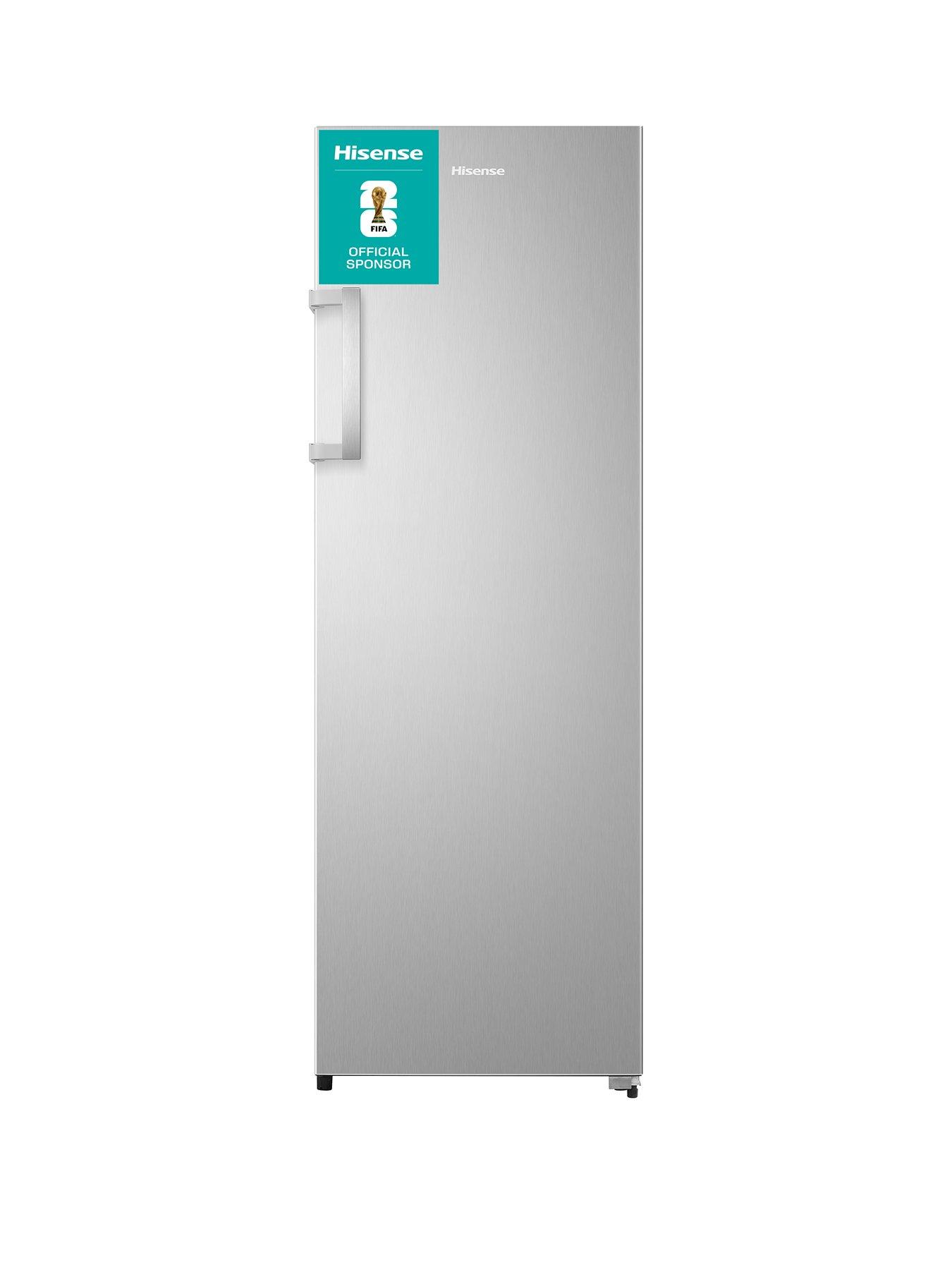 Hisense RL415N4ACE 60cm Wide, FREESTANDING TALLER FRIDGE - Stainless Steel