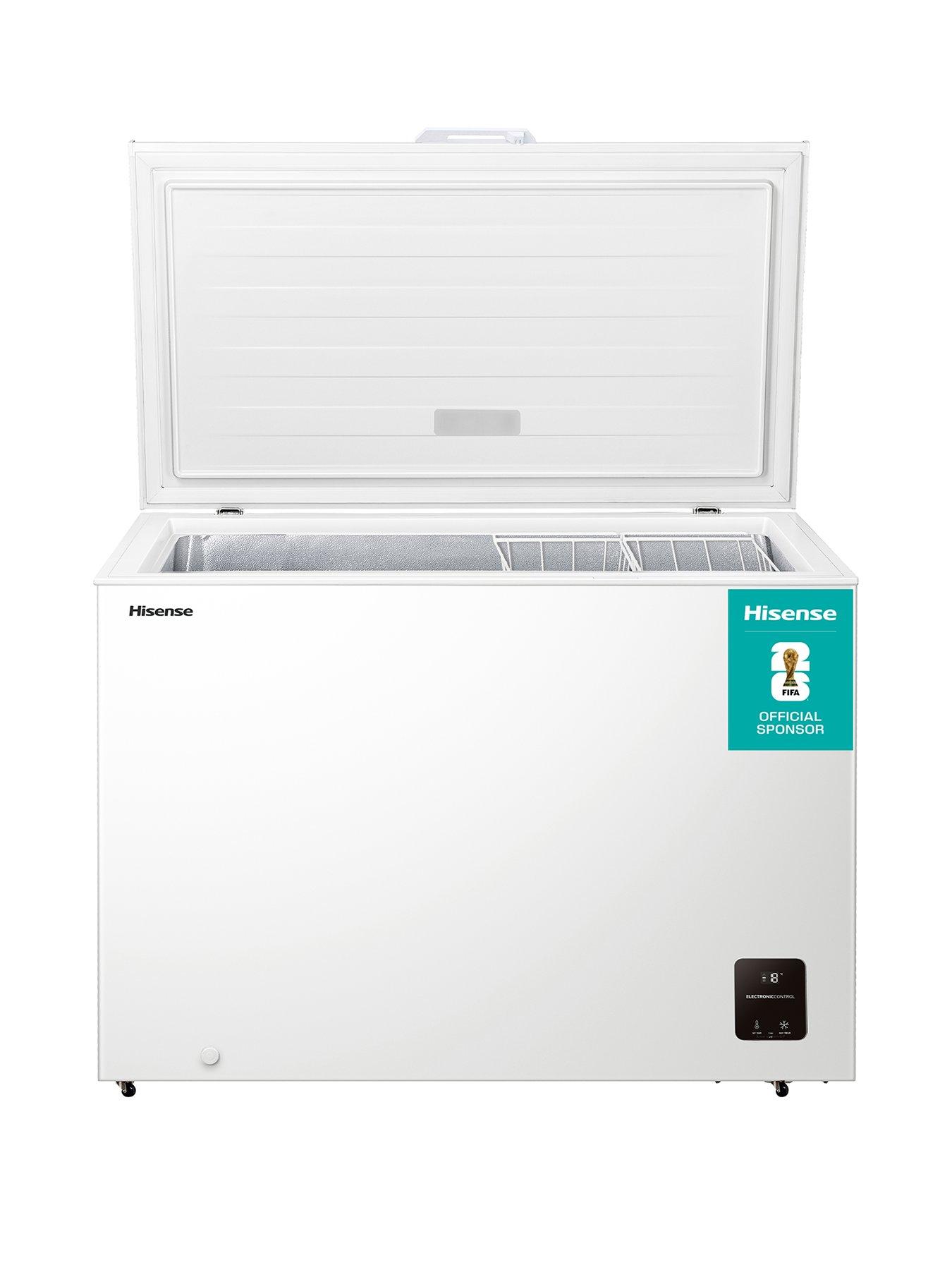 front image of hisense-fc386d4awle-297-litre-freestanding-chest-freezer-white