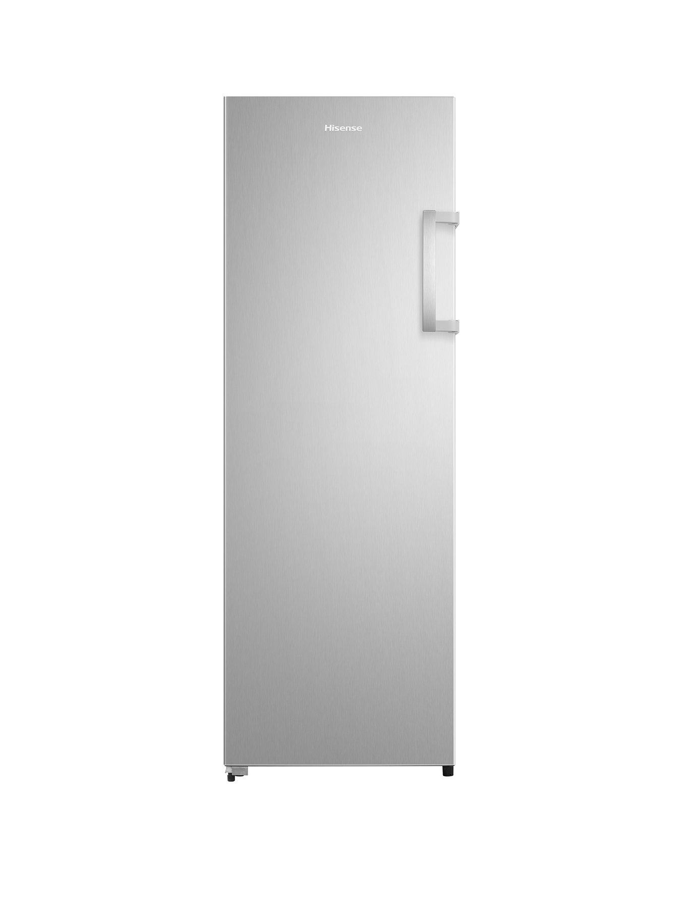  image of hisense-fv298n4ace-60cm-wide-freestanding-fridge-freezer-stainless-steel