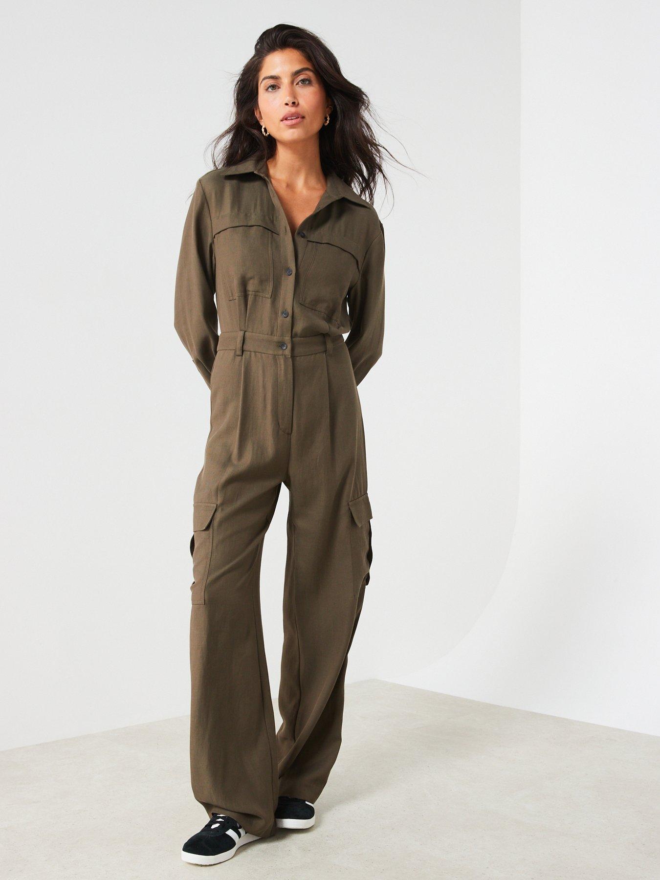 Mango Cargo Jumpsuit