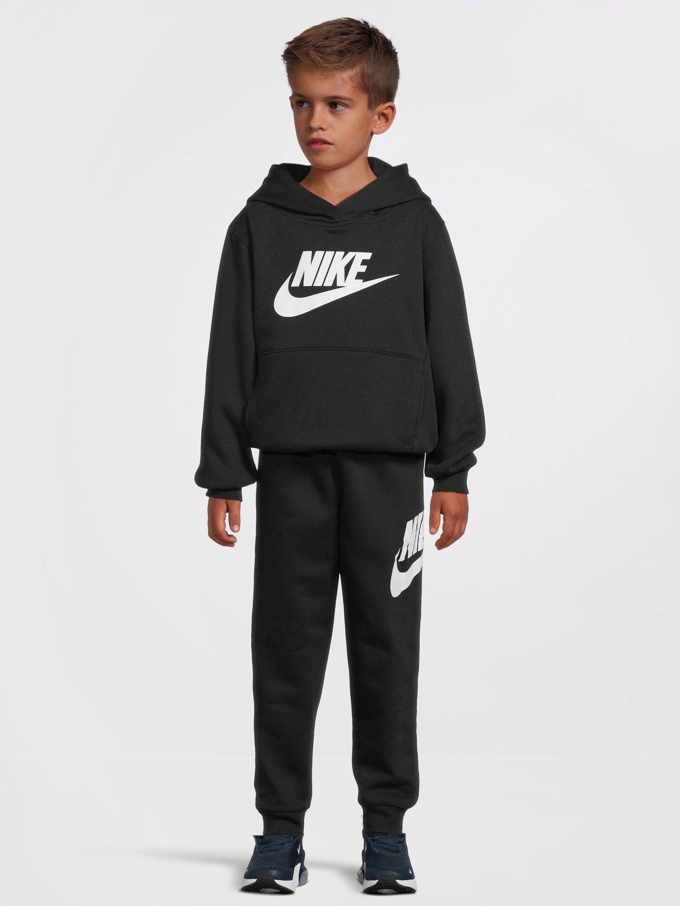 Nike Kids Unisex Club Fleece Hoodie And Joggers Set Black