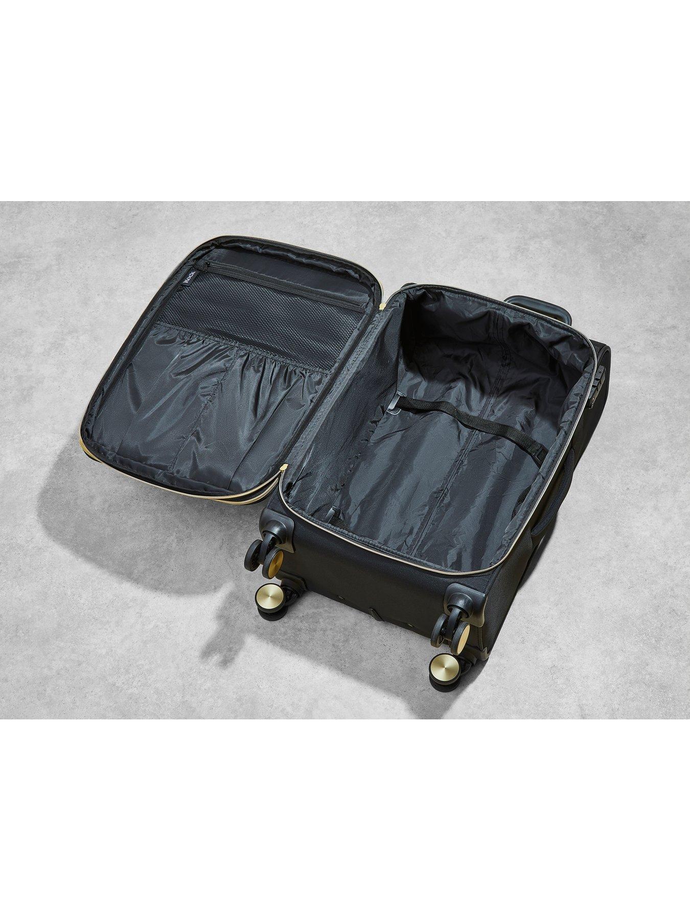  image of rock-luggage-sloane-softshell-8-wheel-expander-with-tsa-lock-medium-suitcase
