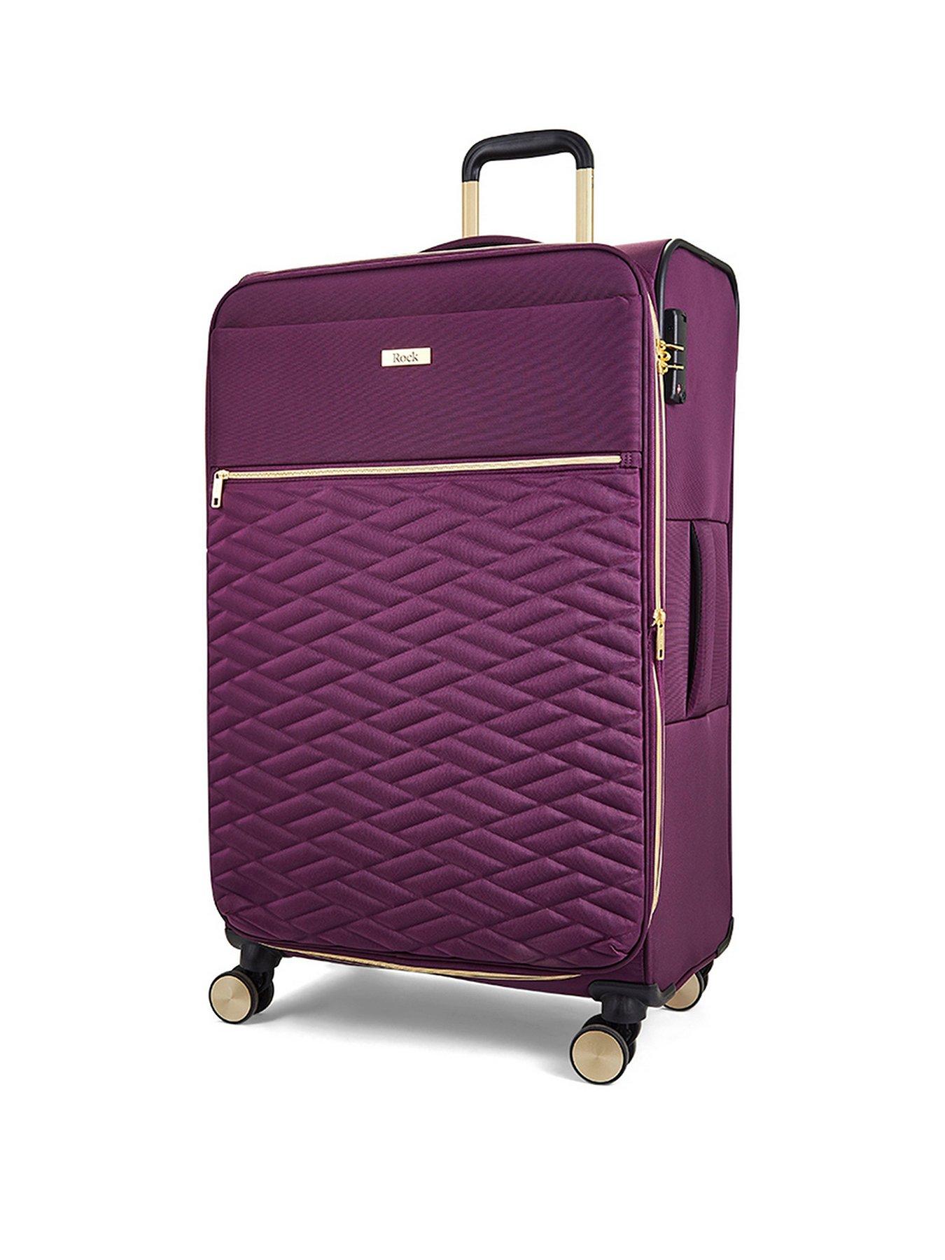 image of rock-luggage-sloane-softshell-8-wheel-expander-with-tsa-lock-3-pc-set
