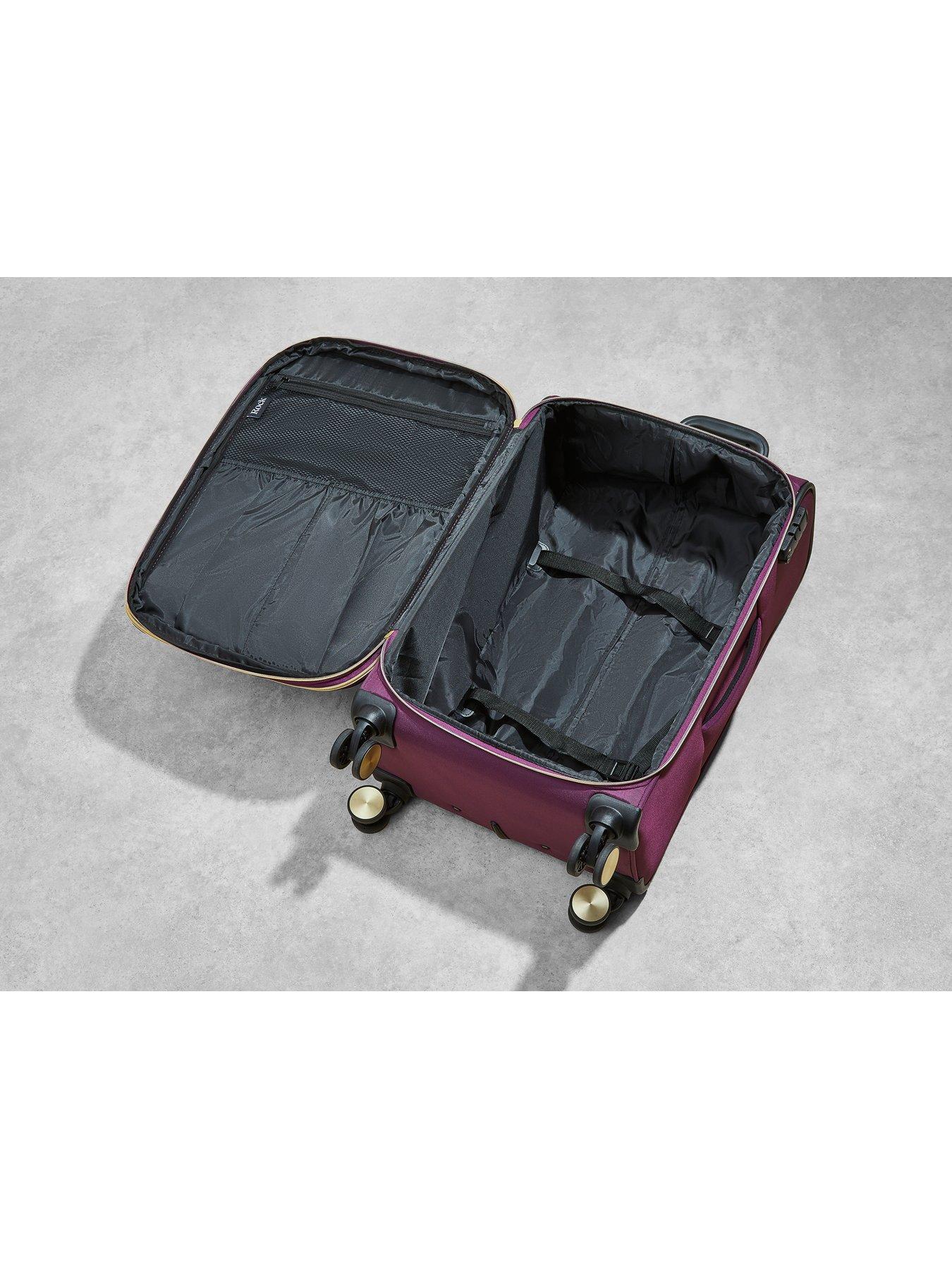  image of rock-luggage-sloane-softshell-8-wheel-expander-with-tsa-lock-3-pc-set
