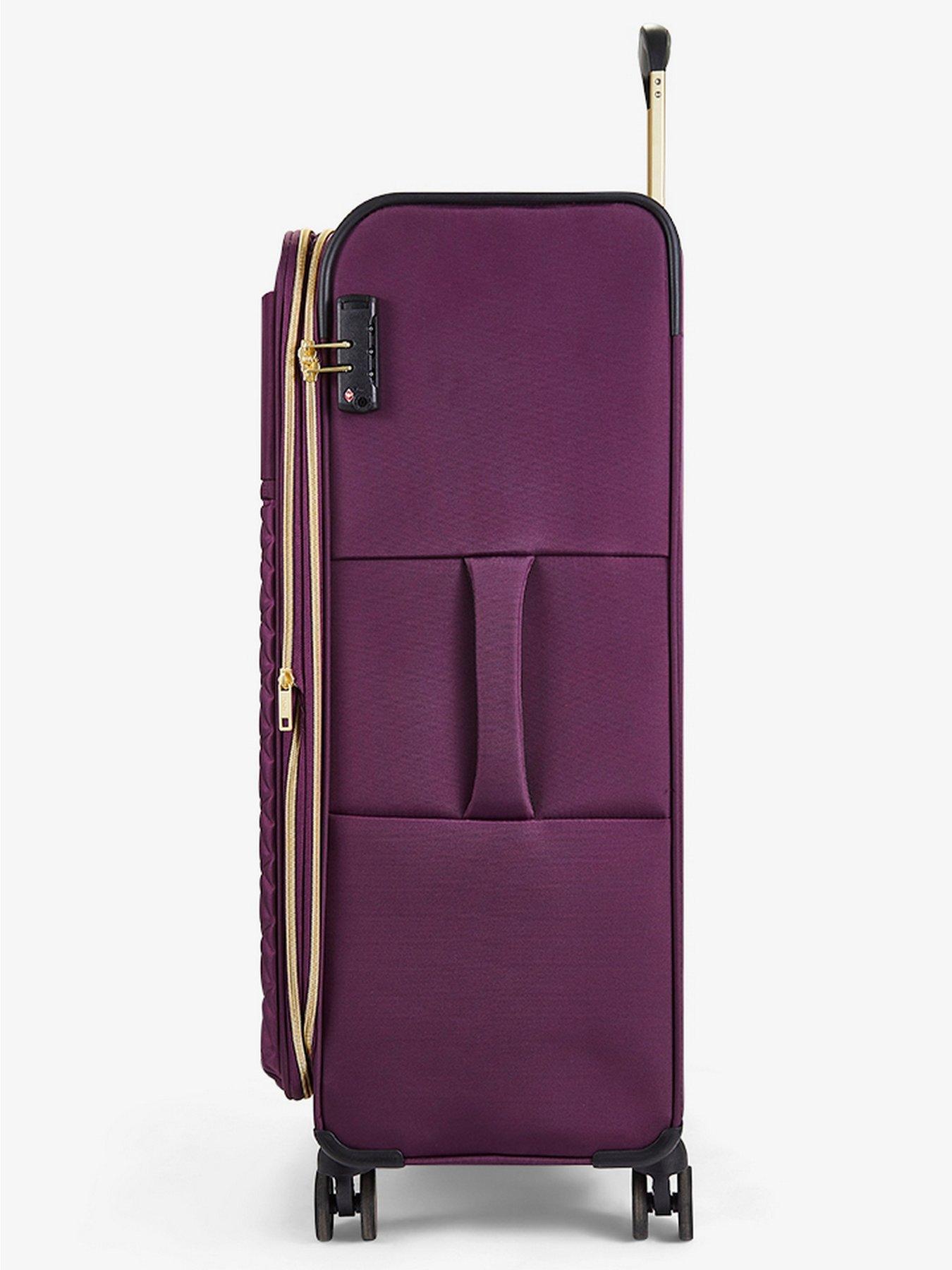  image of rock-luggage-sloane-softshell-8-wheel-expander-with-tsa-lock-large-suitcase