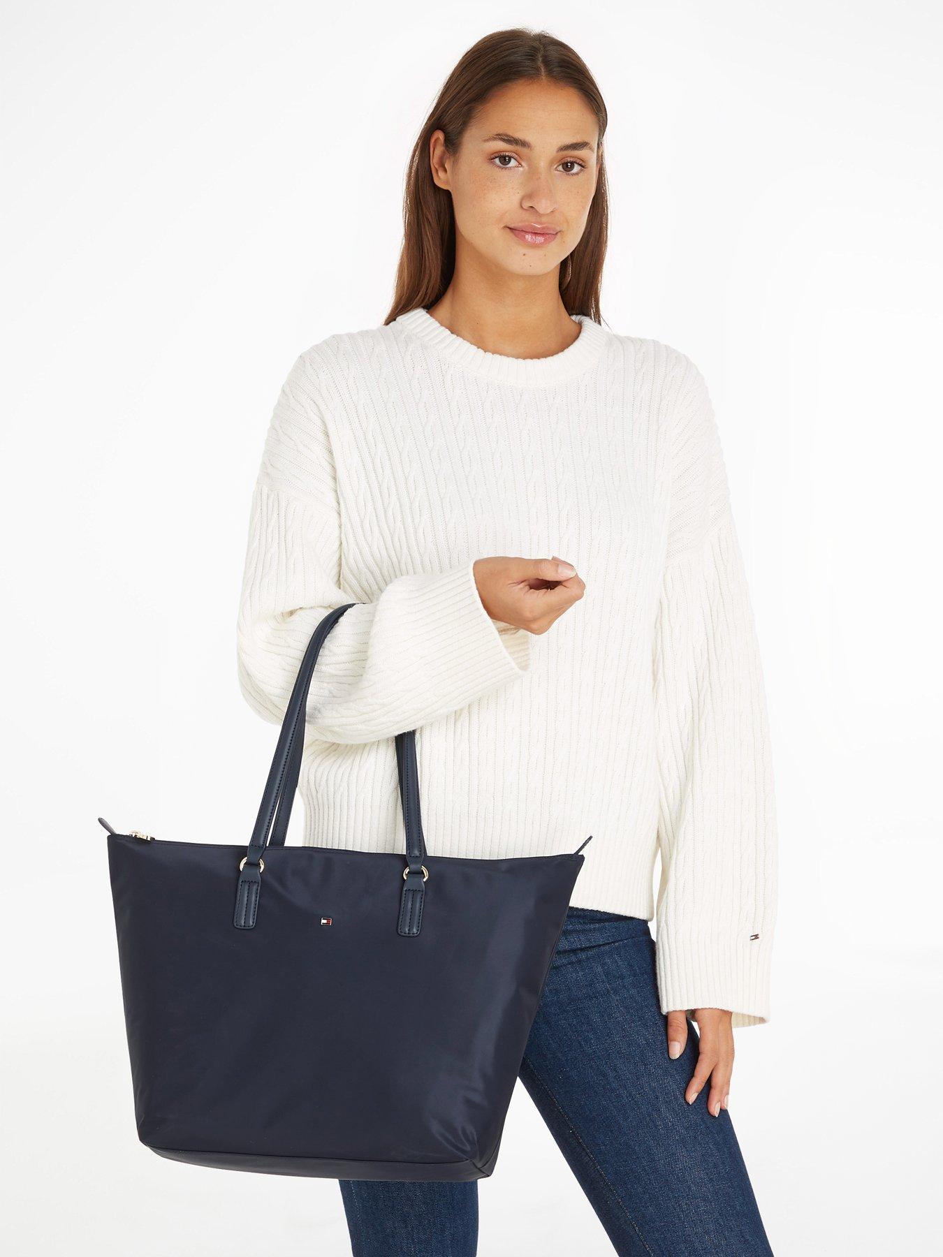  image of tommy-hilfiger-th-poppy-tote-bag-navy
