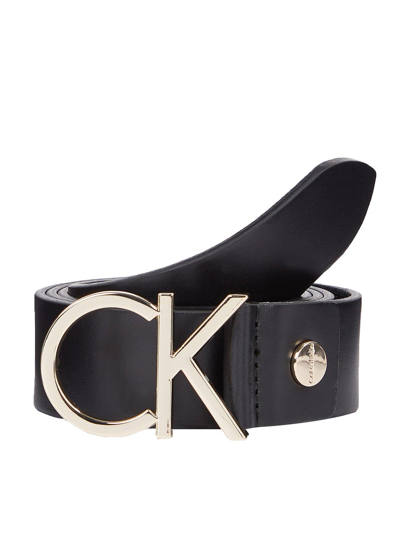 undefined Ck Gold Logo Belt - Black
