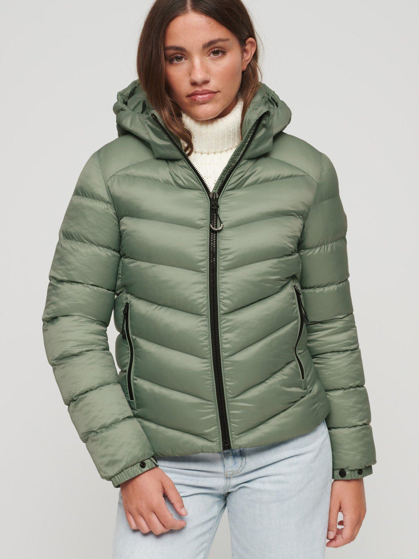 HOOD STORM HYBRID WOMEN'S BEIGE PADDED JACKET